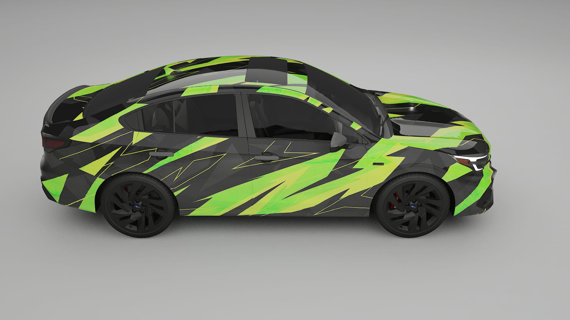 Subaru Legacy BW NINJA TURTLES – Designad Wrap PPF-sats i utskrivbar polyuretanfilm