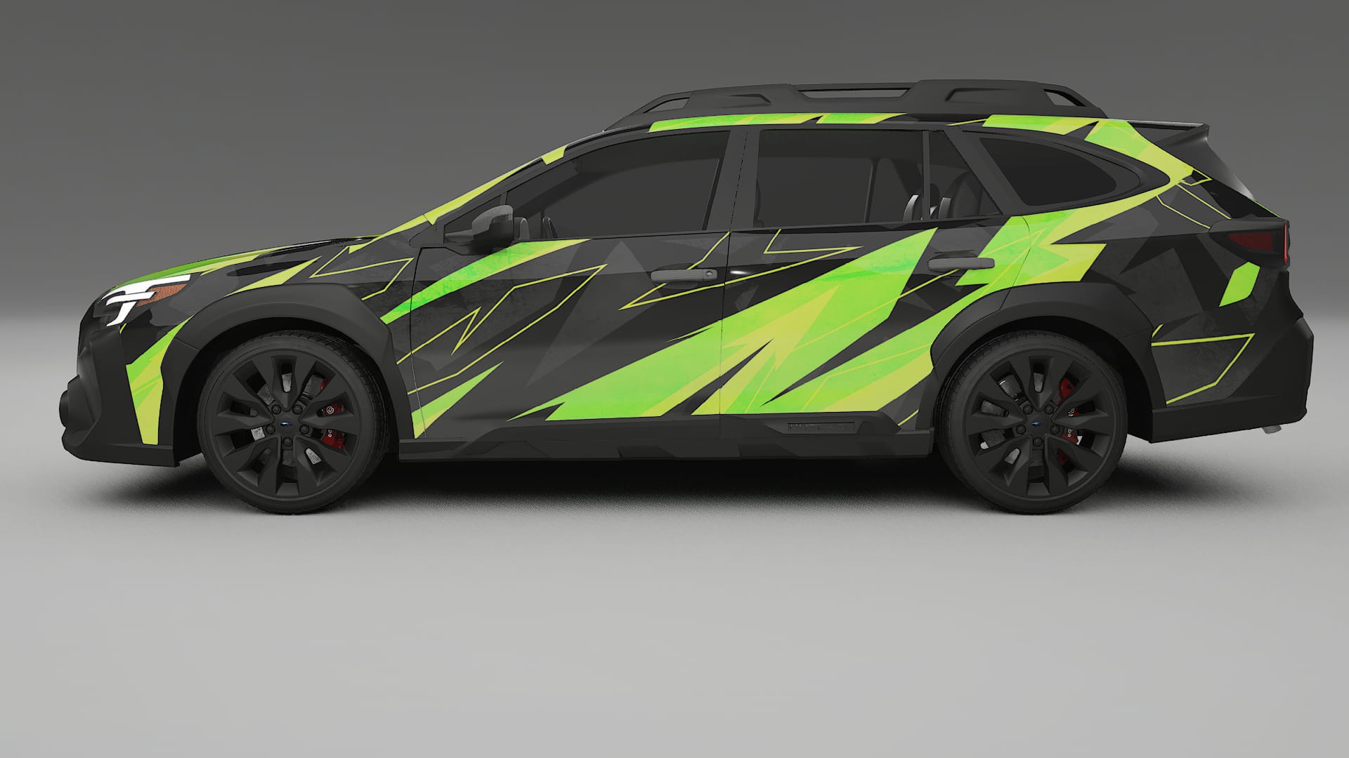 Subaru Outback VI BS facelift LCI NINJA TURTLES – Designad Wrap PPF-sats i utskrivbar polyuretanfilm