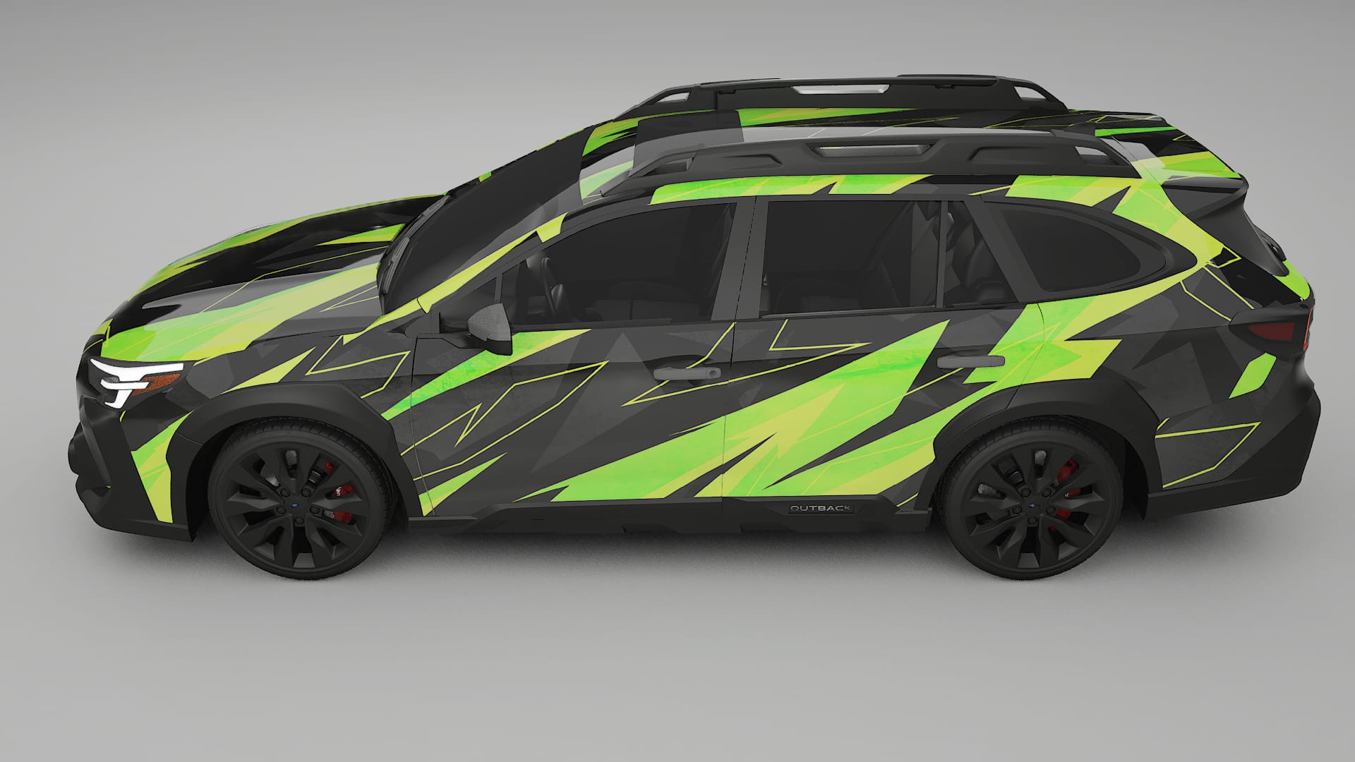 Subaru Outback VI BS facelift LCI NINJA TURTLES – Designad Wrap PPF-sats i utskrivbar polyuretanfilm