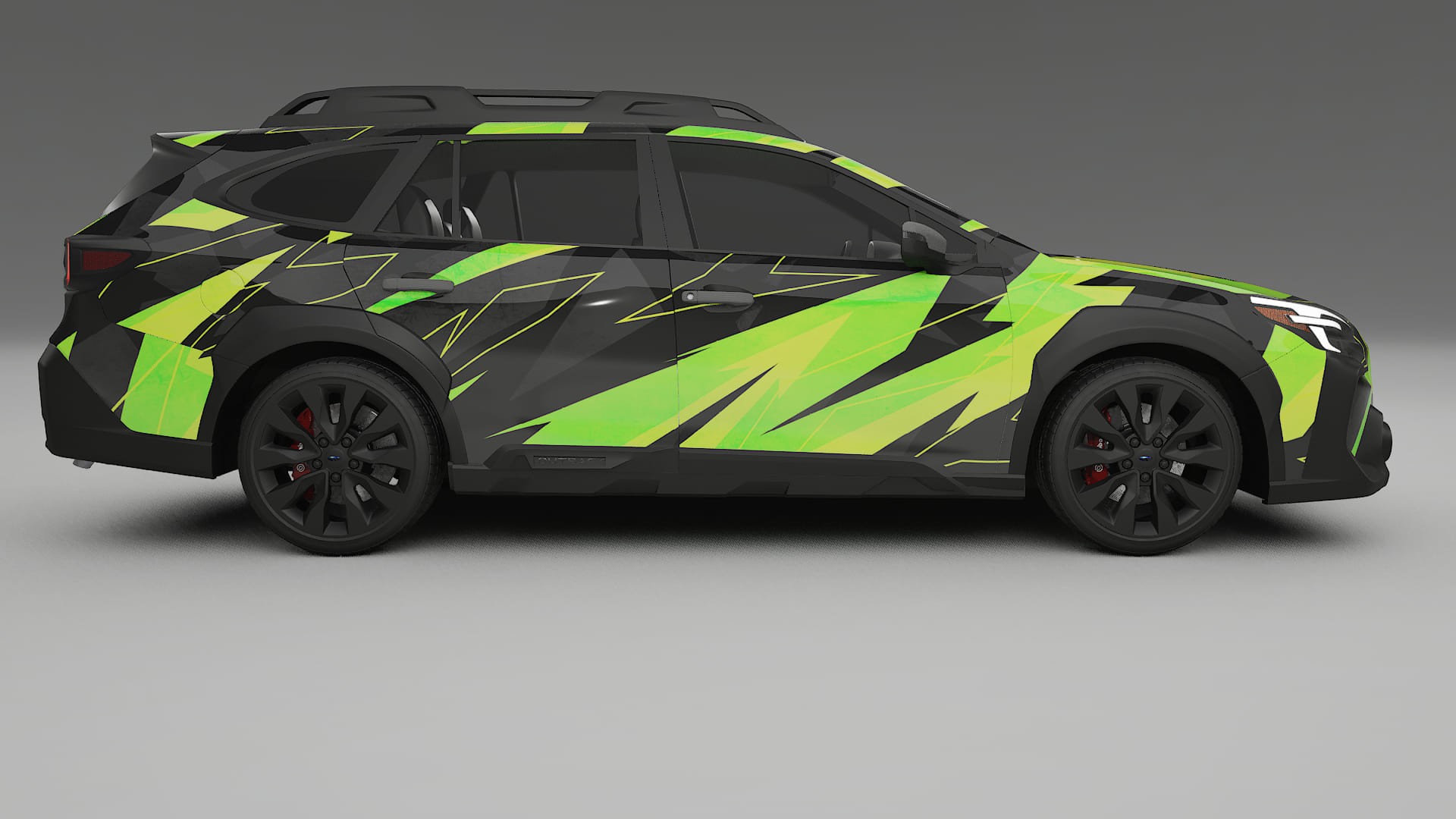 Subaru Outback VI BS facelift LCI NINJA TURTLES – Designad Wrap PPF-sats i utskrivbar polyuretanfilm