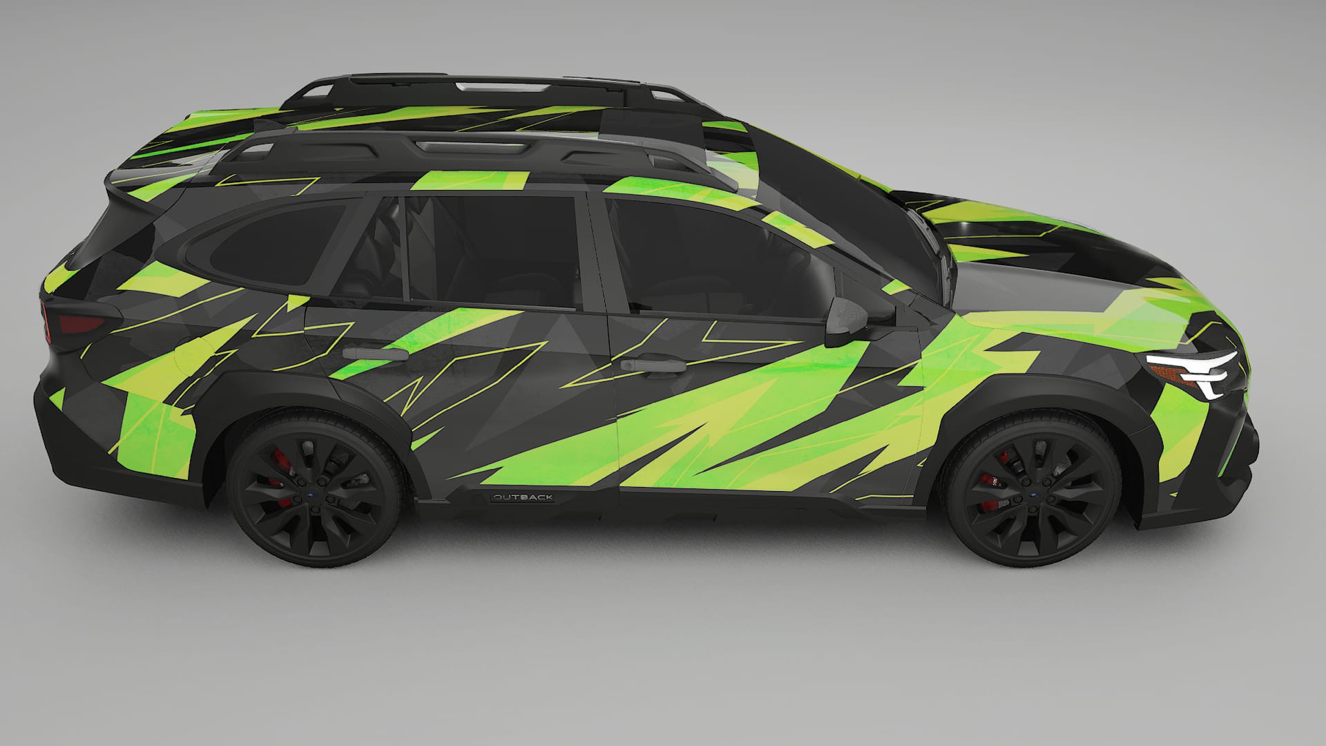 Subaru Outback VI BS facelift LCI NINJA TURTLES – Designad Wrap PPF-sats i utskrivbar polyuretanfilm