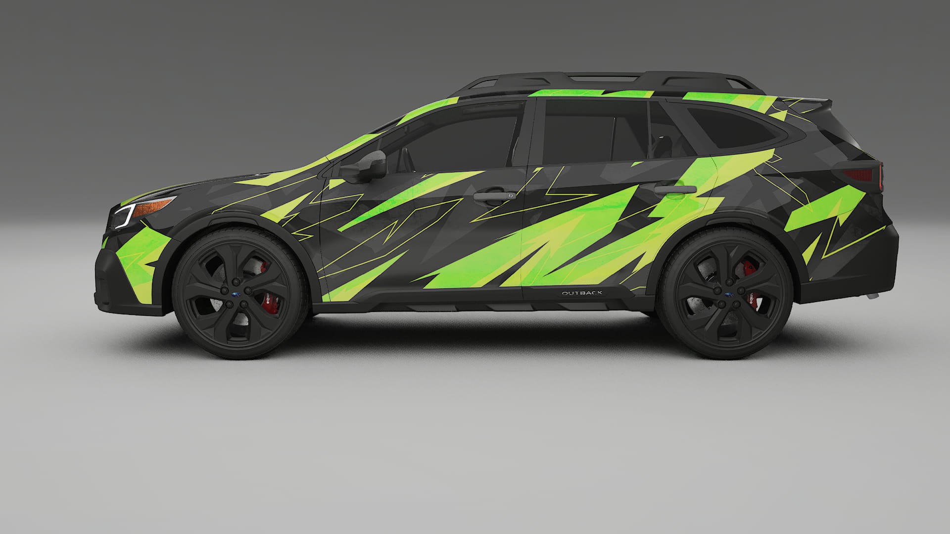 Subaru Outback VI BS prefacelift pre-LCI NINJA TURTLES – Designad Wrap PPF-sats i utskrivbar polyuretanfilm