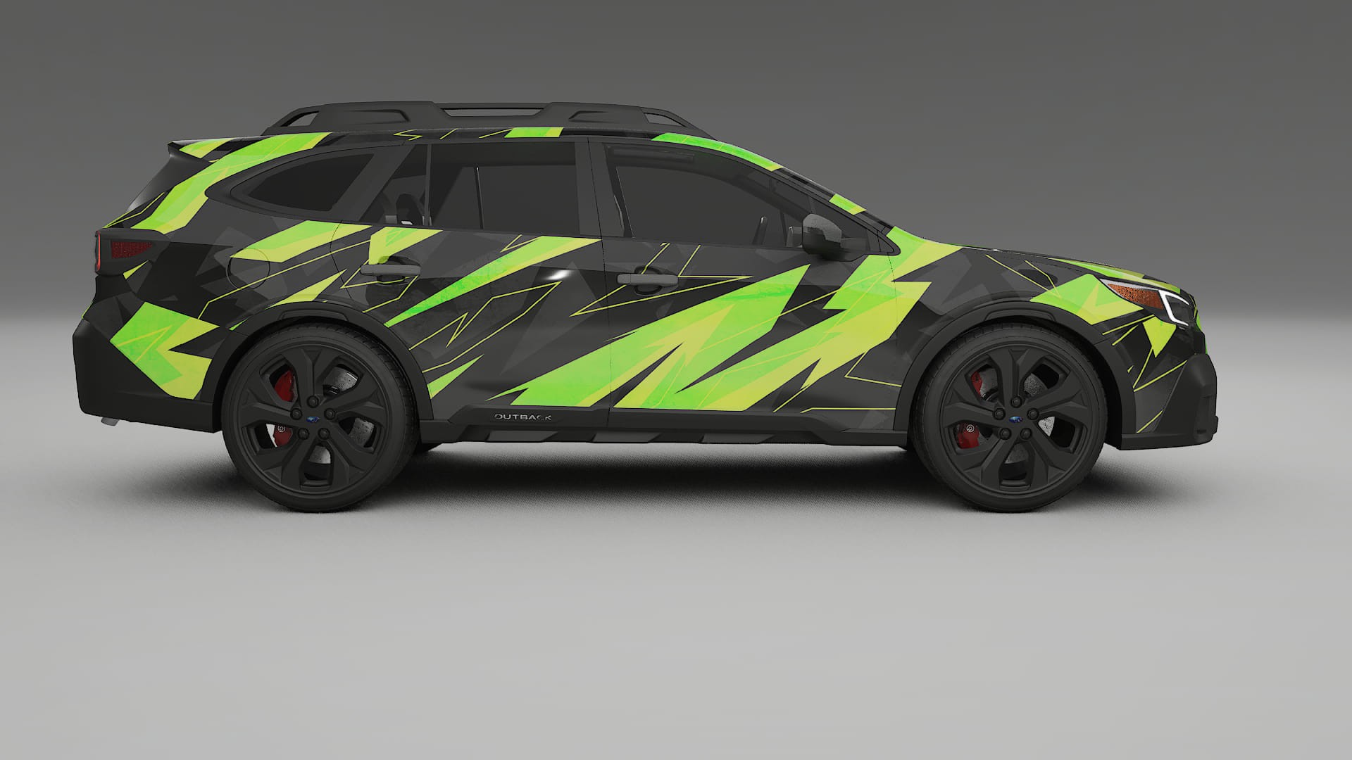 Subaru Outback VI BS prefacelift pre-LCI NINJA TURTLES – Designad Wrap PPF-sats i utskrivbar polyuretanfilm