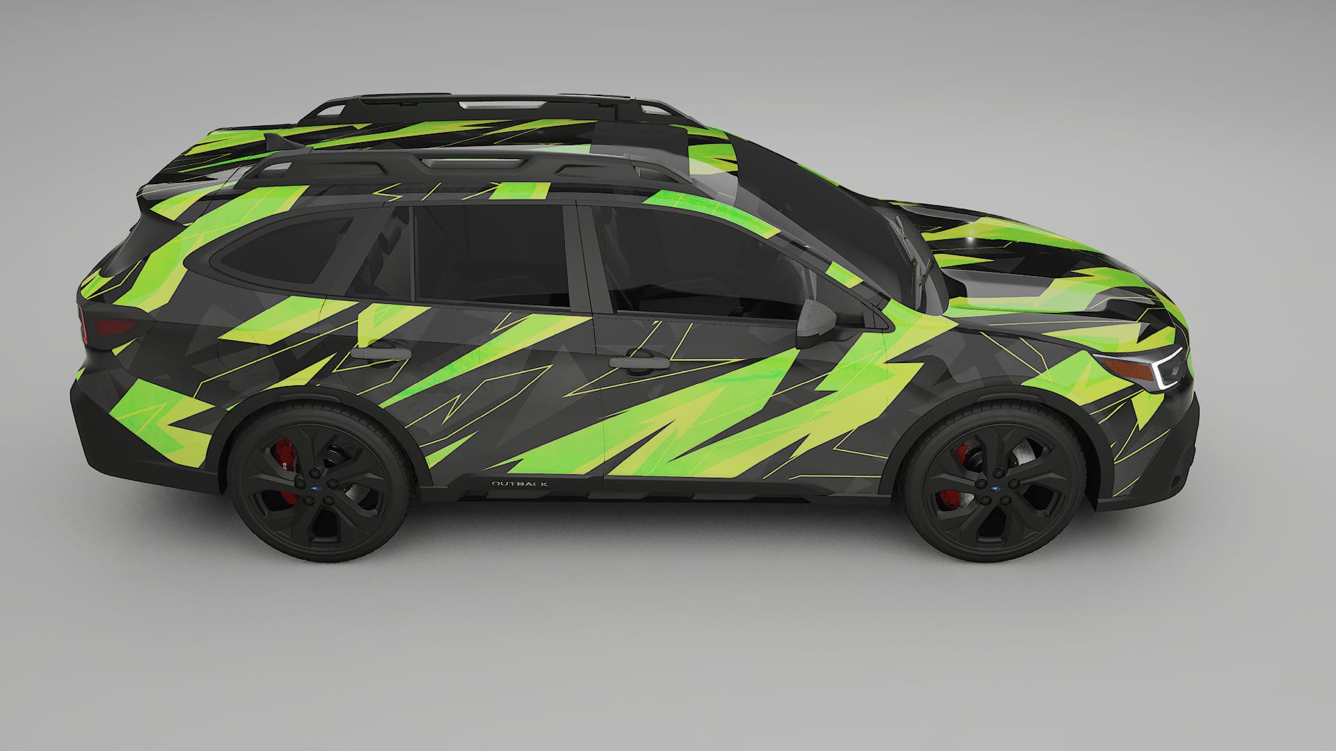 Subaru Outback VI BS prefacelift pre-LCI NINJA TURTLES – Designad Wrap PPF-sats i utskrivbar polyuretanfilm