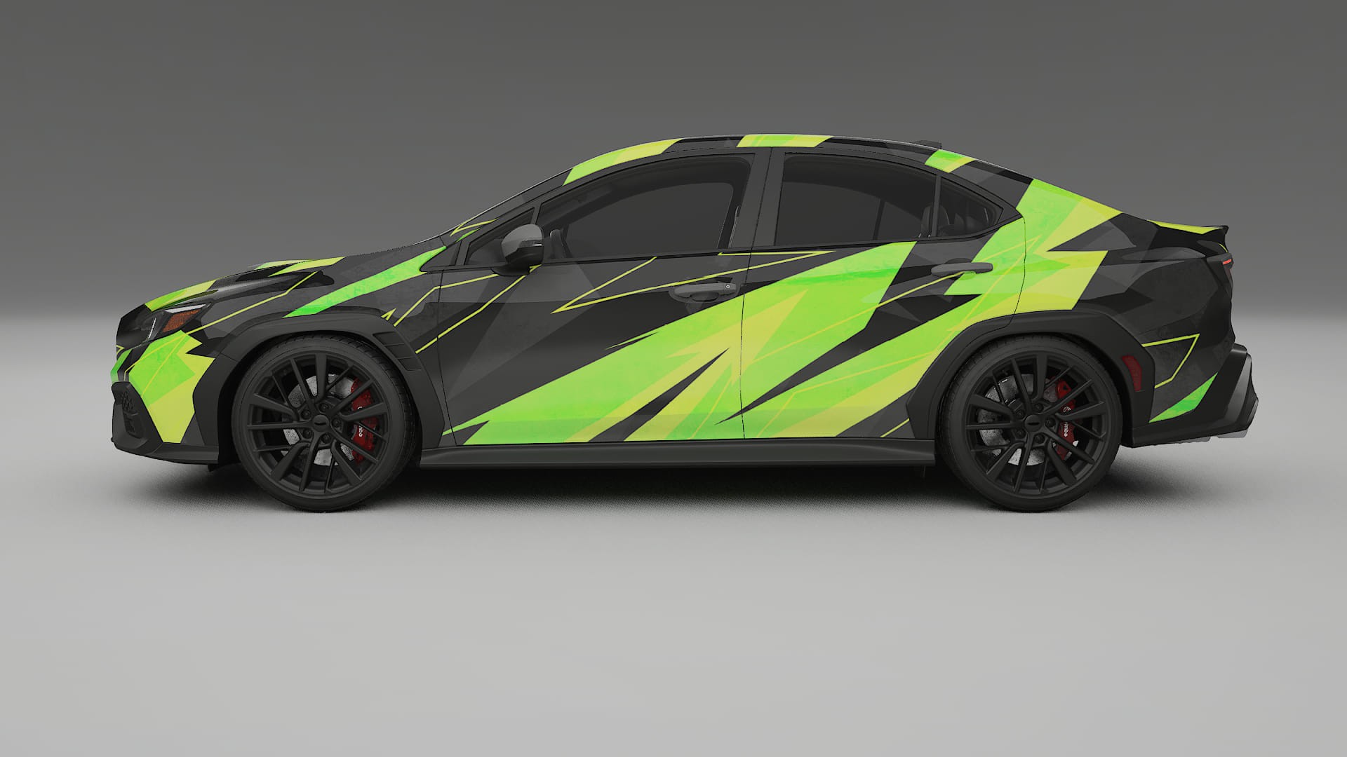 Subaru WRX VB NINJA TURTLES – Designad Wrap PPF-sats i utskrivbar polyuretanfilm