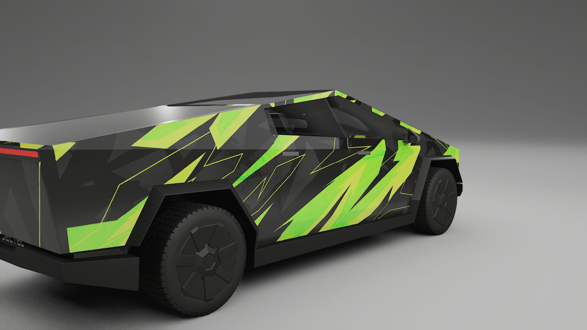 Tesla Cybertruck NINJA TURTLES – Designad Wrap PPF-sats i utskrivbar polyuretanfilm