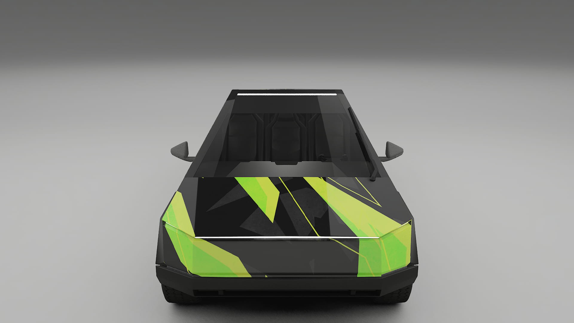 Tesla Cybertruck NINJA TURTLES – Designad Wrap PPF-sats i utskrivbar polyuretanfilm