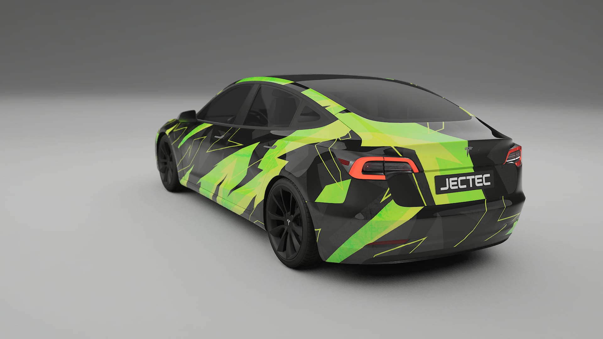 Tesla Model 3 NINJA TURTLES – Designad Wrap PPF-sats i utskrivbar polyuretanfilm