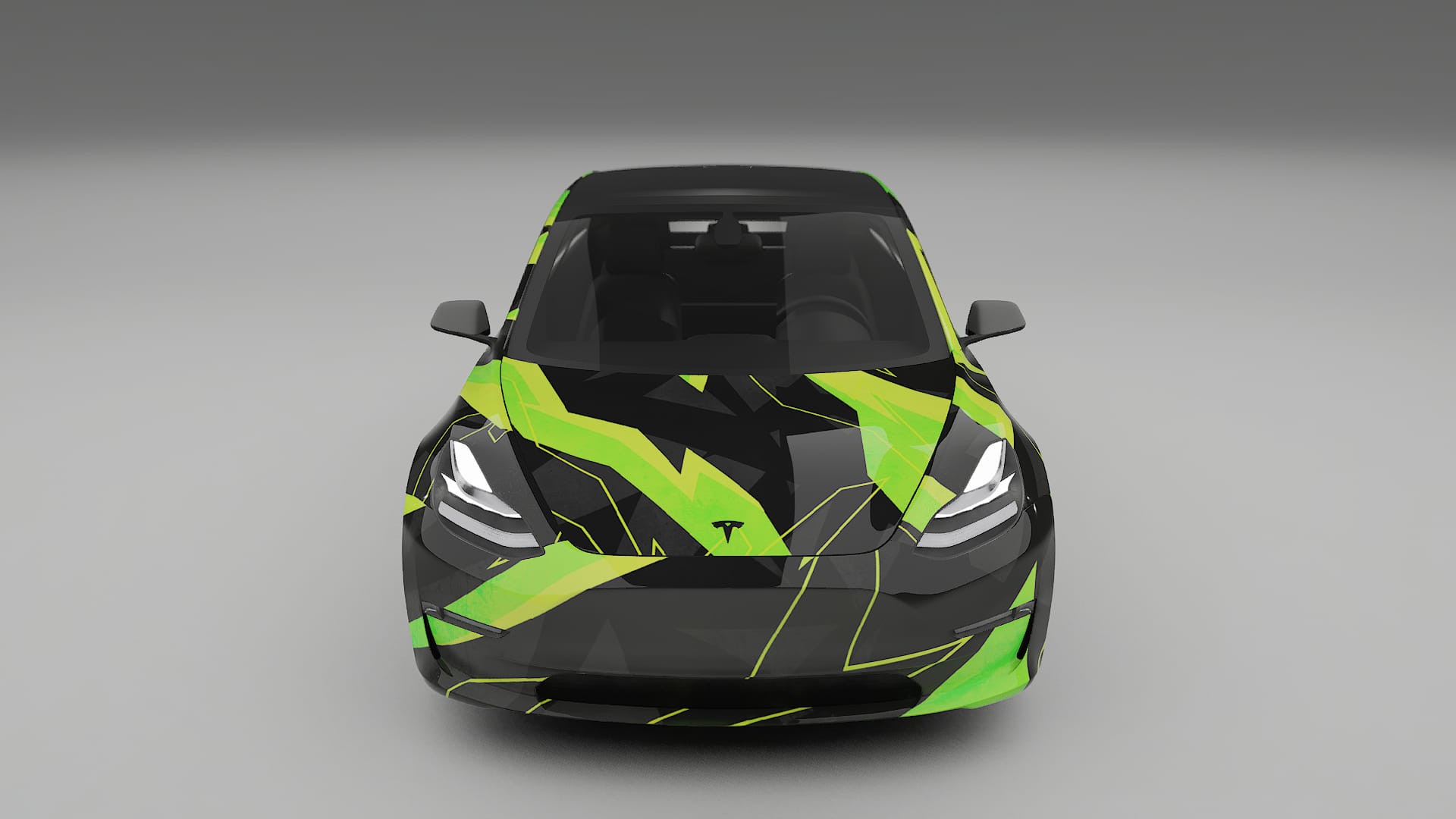 Tesla Model 3 NINJA TURTLES – Designad Wrap PPF-sats i utskrivbar polyuretanfilm