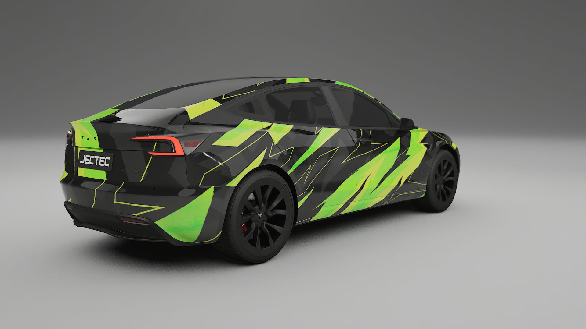 Tesla Model 3 Highland NINJA TURTLES – Designad Wrap PPF-sats i utskrivbar polyuretanfilm