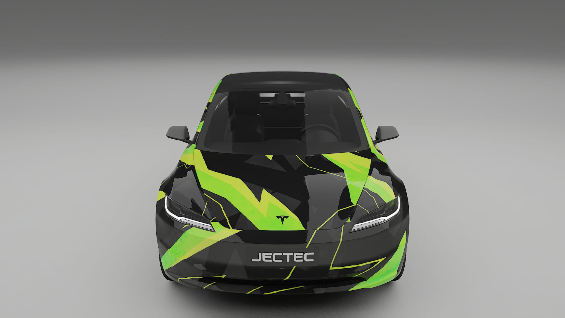 Tesla Model 3 Highland NINJA TURTLES – Designad Wrap PPF-sats i utskrivbar polyuretanfilm