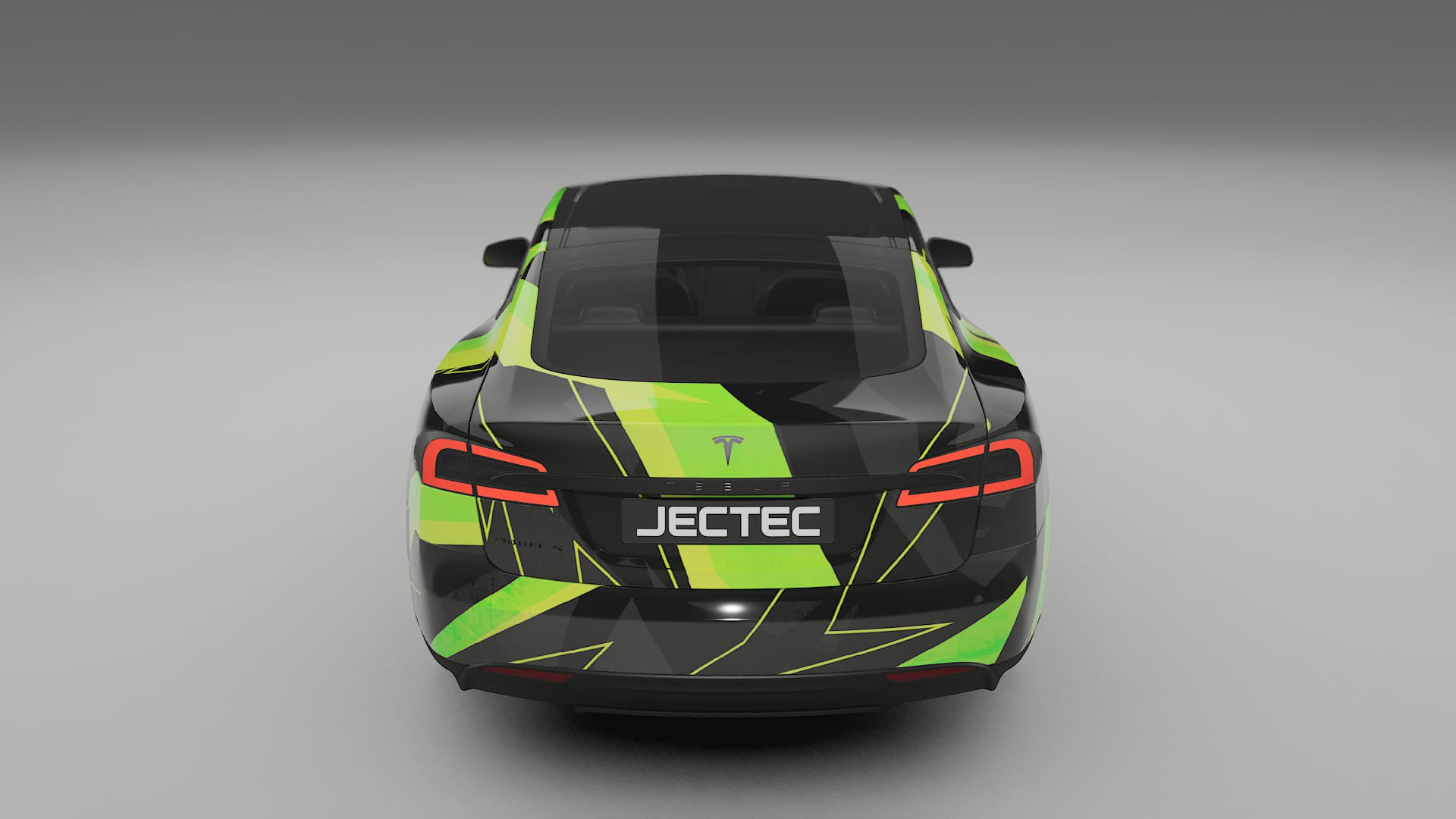 Tesla Model-S NINJA TURTLES – Designad Wrap PPF-sats i utskrivbar polyuretanfilm