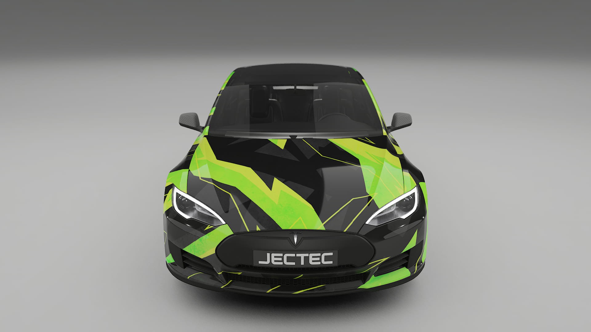 Tesla Model-S NINJA TURTLES – Designad Wrap PPF-sats i utskrivbar polyuretanfilm