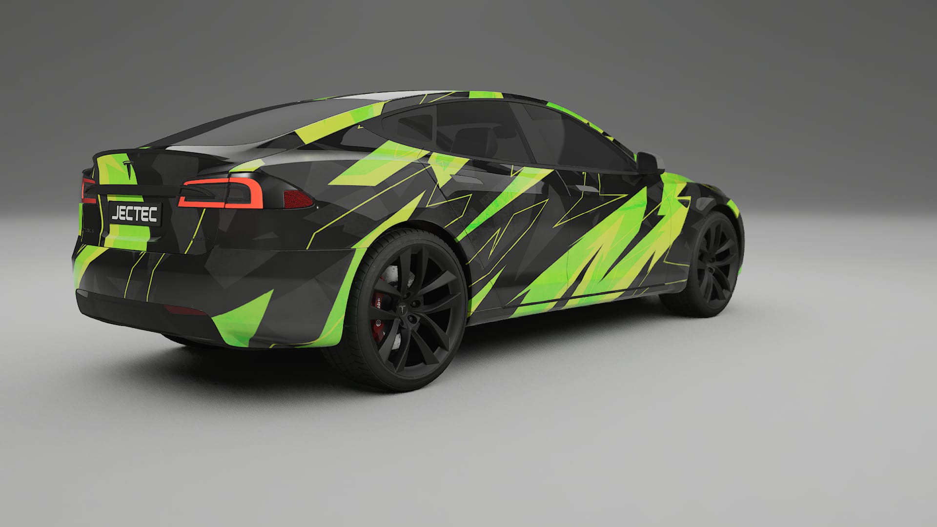 Tesla Model-S Refresh NINJA TURTLES – Designad Wrap PPF-sats i utskrivbar polyuretanfilm