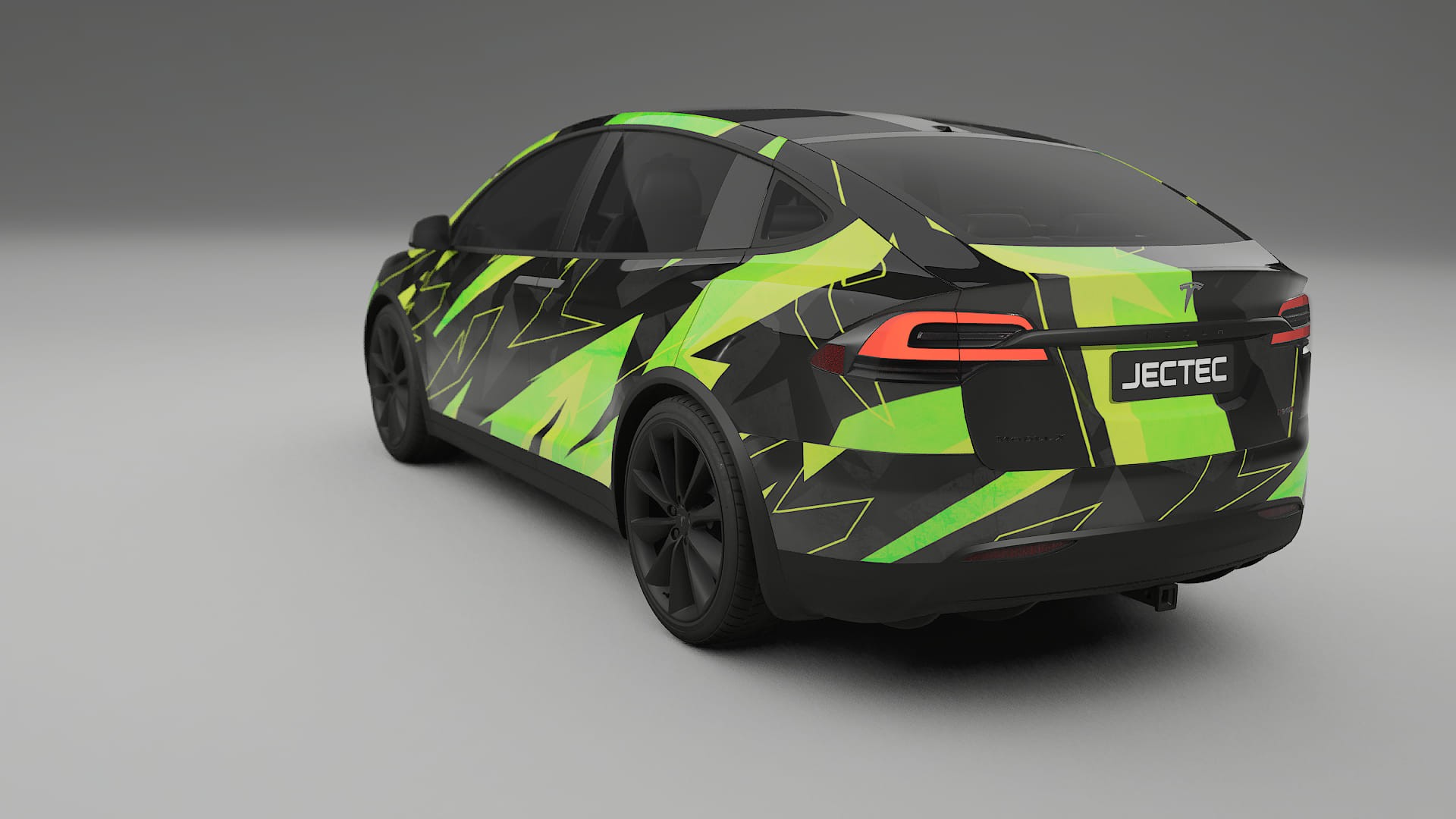 Tesla Model X NINJA TURTLES – Designad Wrap PPF-sats i utskrivbar polyuretanfilm
