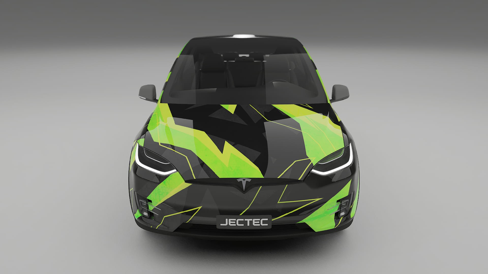 Tesla Model X NINJA TURTLES – Designad Wrap PPF-sats i utskrivbar polyuretanfilm