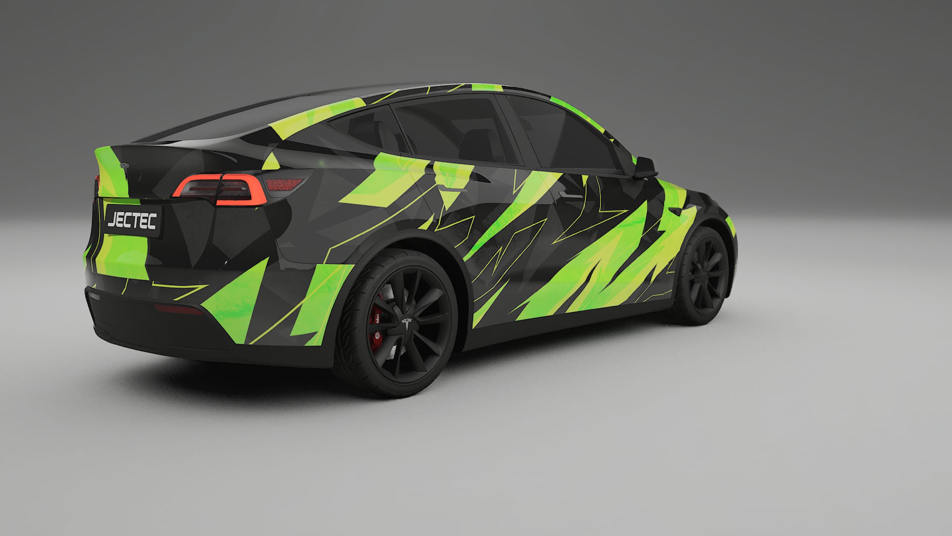Tesla Model Y NINJA TURTLES – Designad Wrap PPF-sats i utskrivbar polyuretanfilm