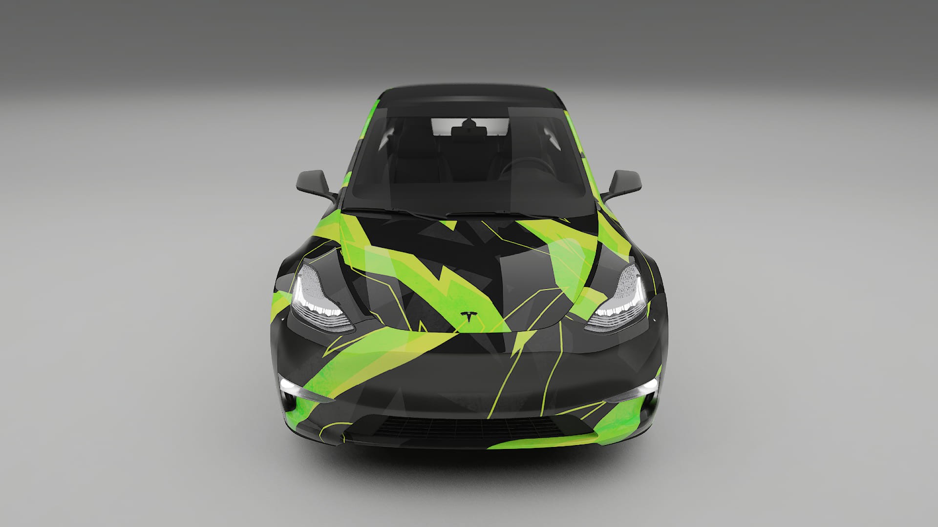 Tesla Model Y NINJA TURTLES – Designad Wrap PPF-sats i utskrivbar polyuretanfilm