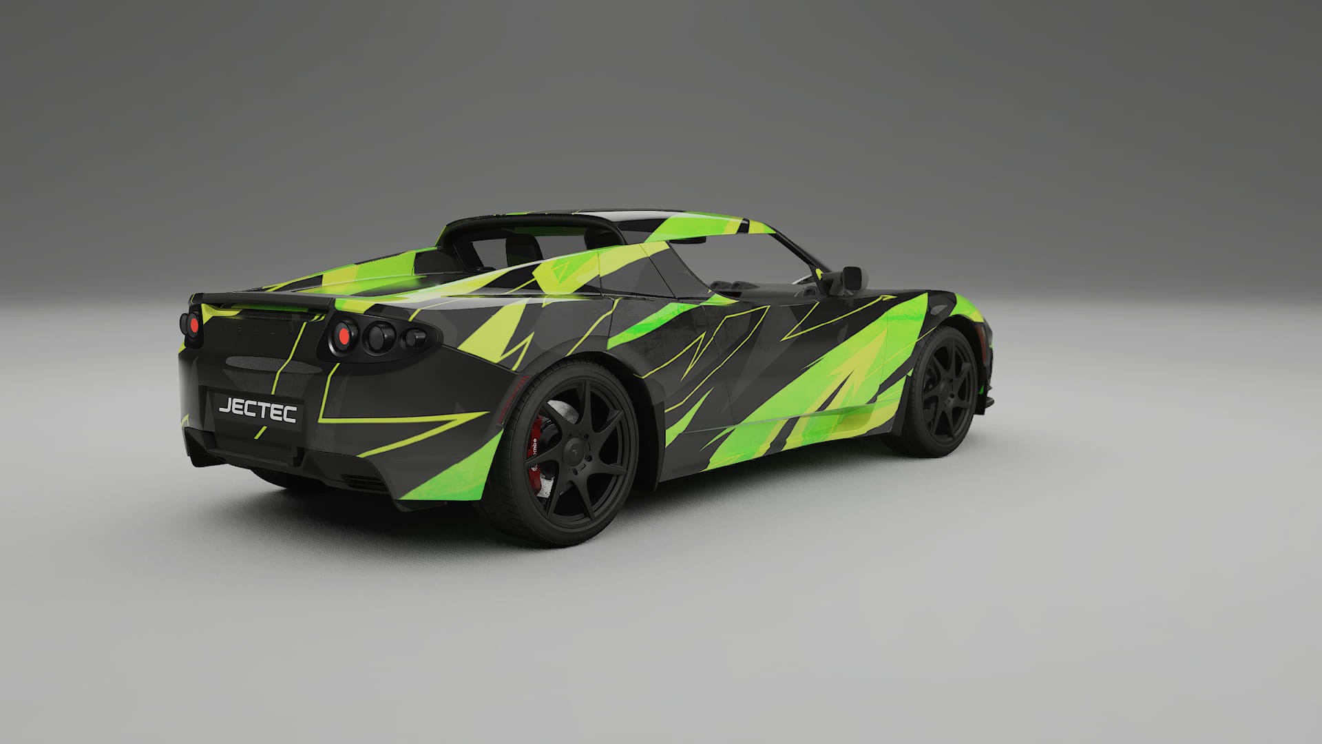 Tesla Roadster 2.5 NINJA TURTLES – Designad Wrap PPF-sats i utskrivbar polyuretanfilm