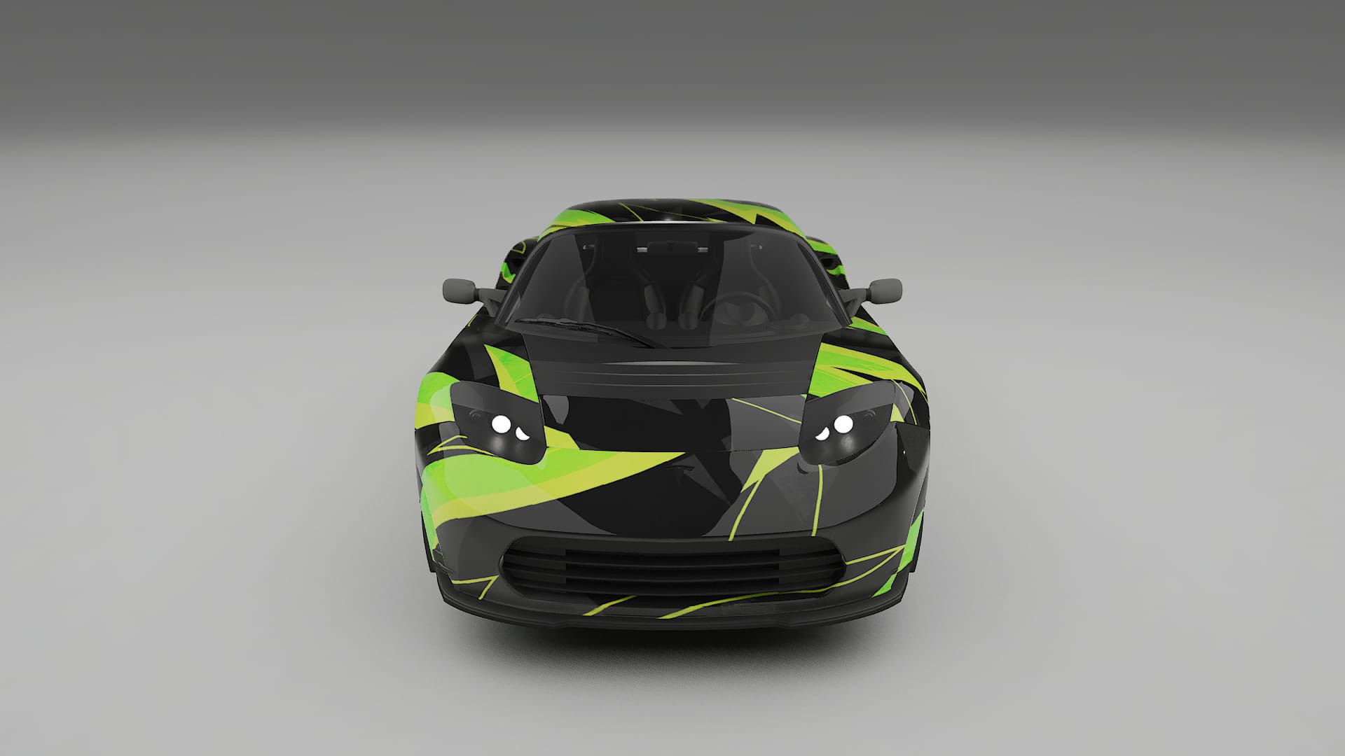 Tesla Roadster 2.5 NINJA TURTLES – Designad Wrap PPF-sats i utskrivbar polyuretanfilm