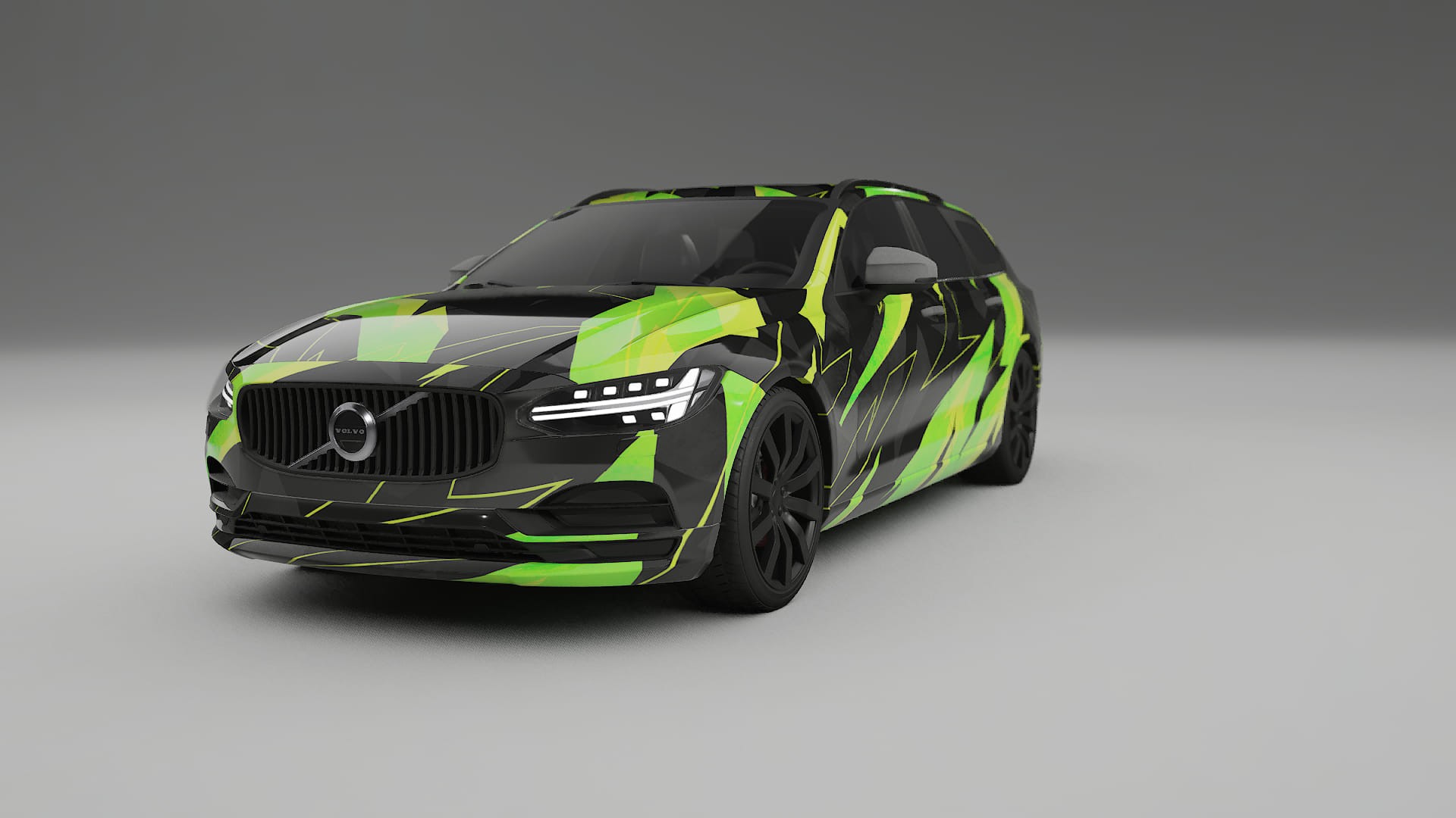 Volvo V90 P5 NINJA TURTLES – Designad Wrap PPF-sats i utskrivbar polyuretanfilm