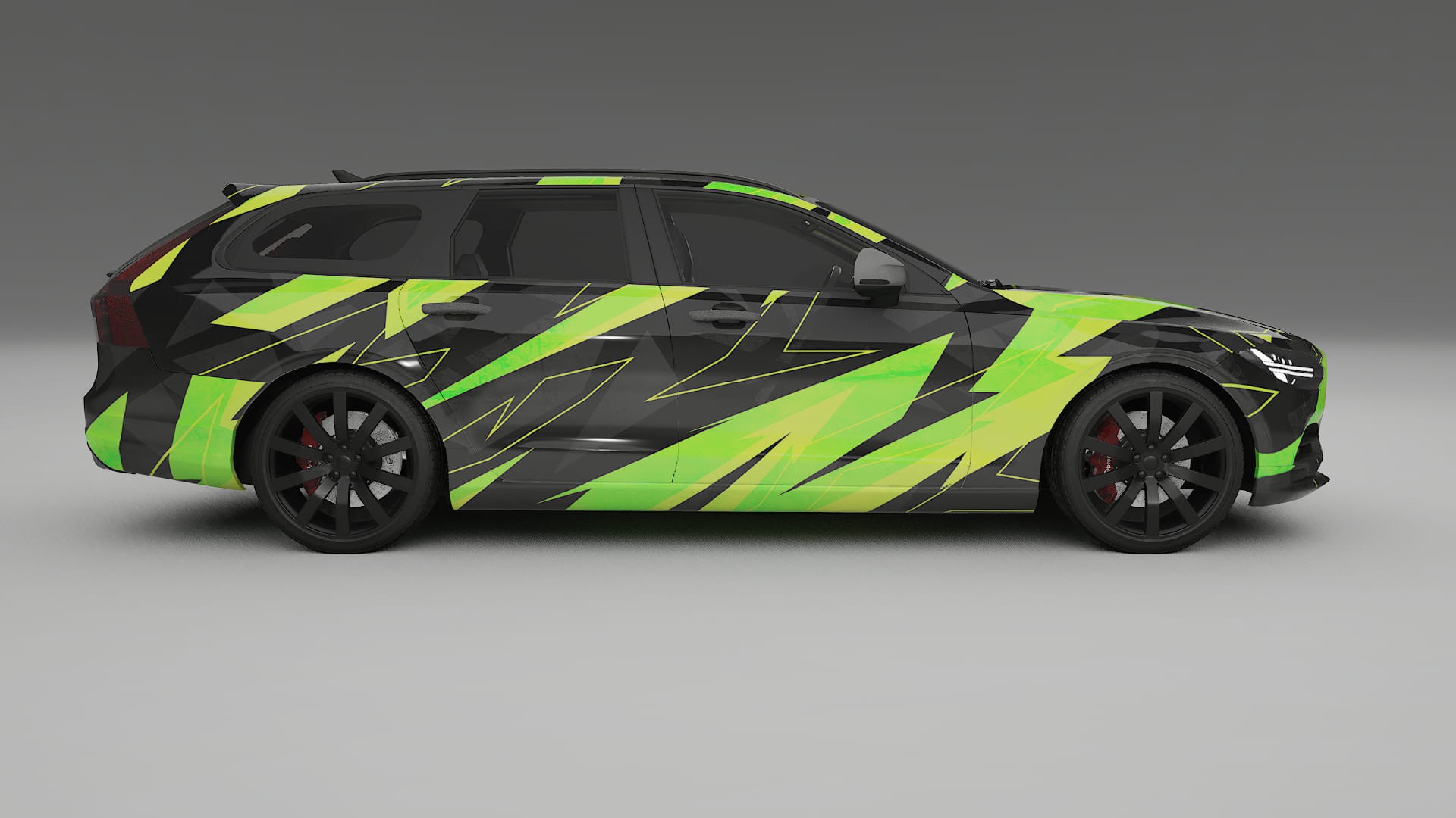 Volvo V90 P5 NINJA TURTLES – Designad Wrap PPF-sats i utskrivbar polyuretanfilm