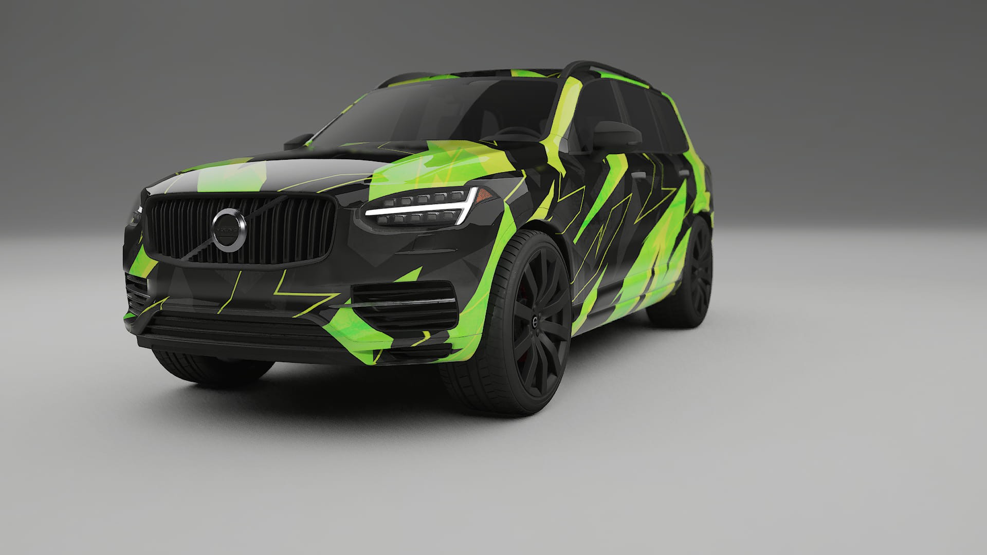 Volvo XC90 SPA NINJA TURTLES – Designad Wrap PPF-sats i utskrivbar polyuretanfilm