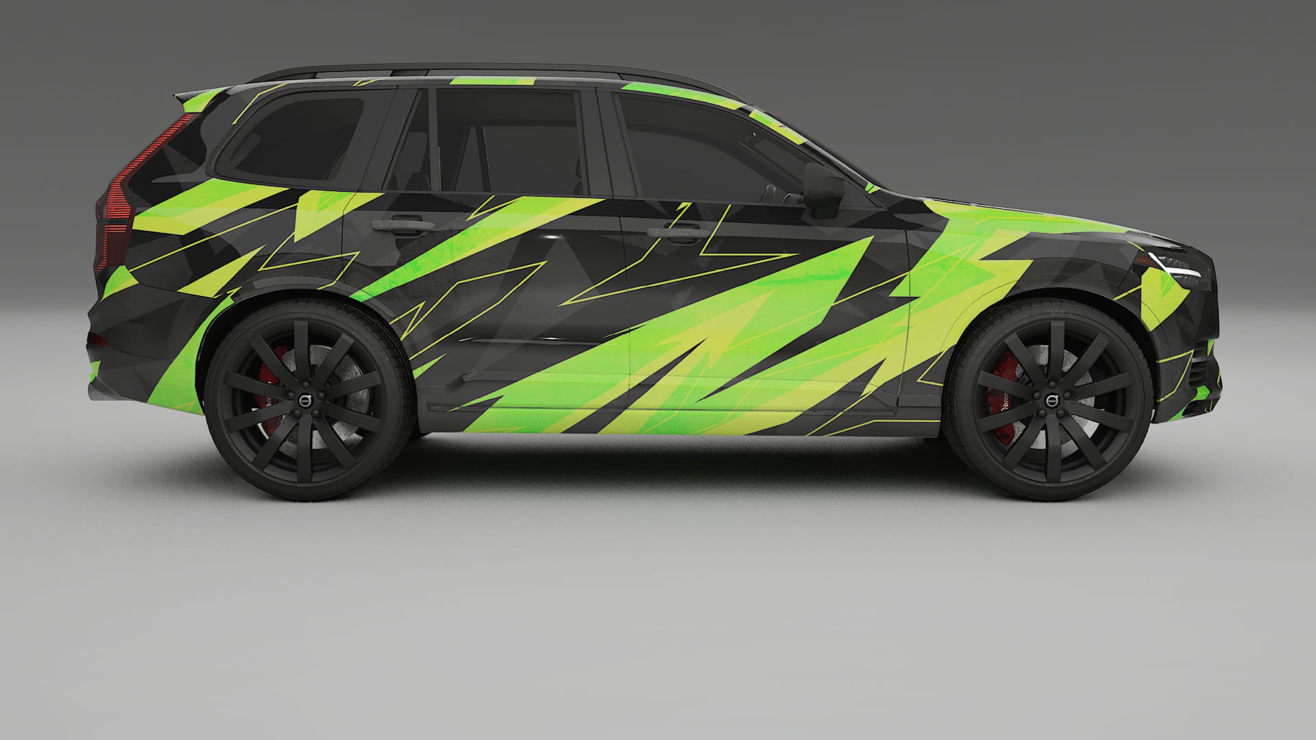 Volvo XC90 SPA NINJA TURTLES – Designad Wrap PPF-sats i utskrivbar polyuretanfilm