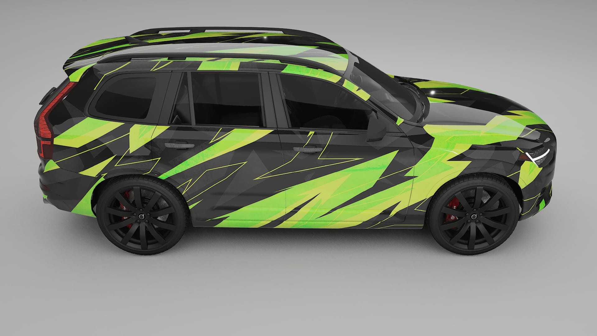 Volvo XC90 SPA NINJA TURTLES – Designad Wrap PPF-sats i utskrivbar polyuretanfilm