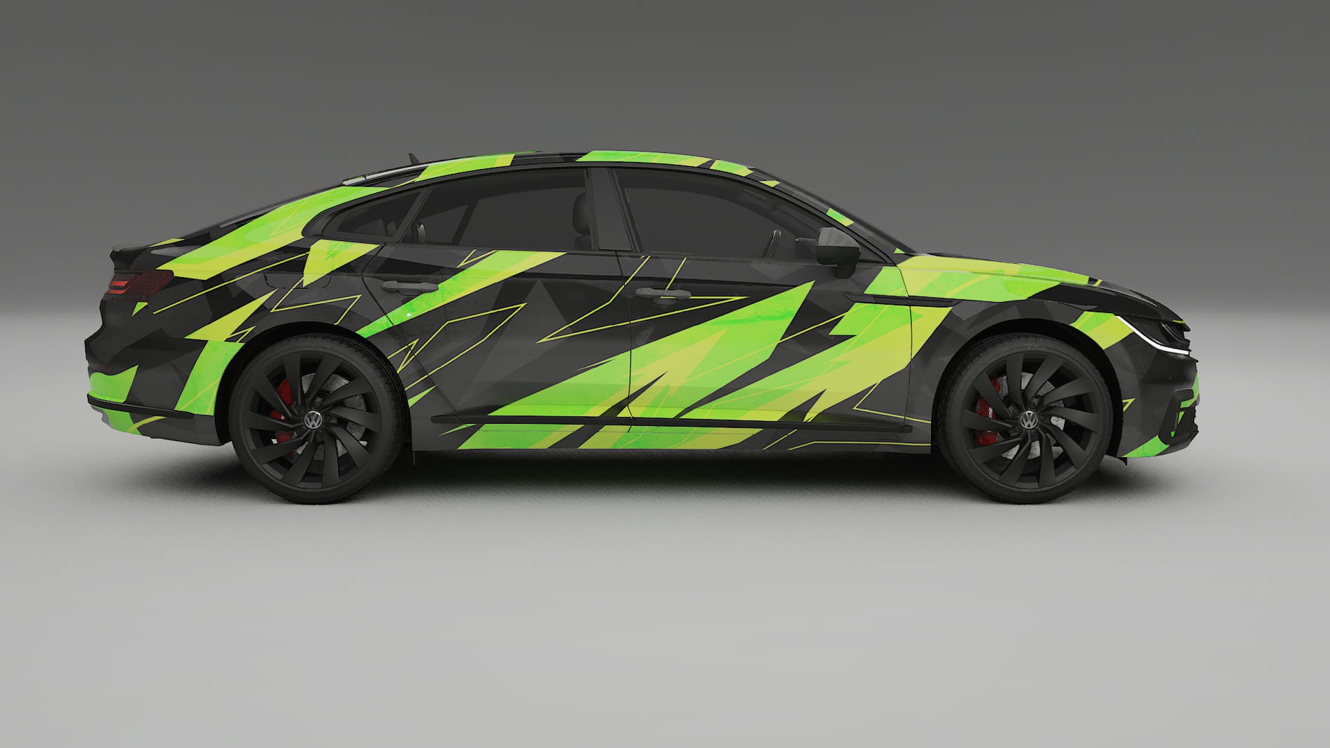 VW Arteon R 3H prefacelift pre-LCI NINJA TURTLES – Designad Wrap PPF-sats i utskrivbar polyuretanfilm