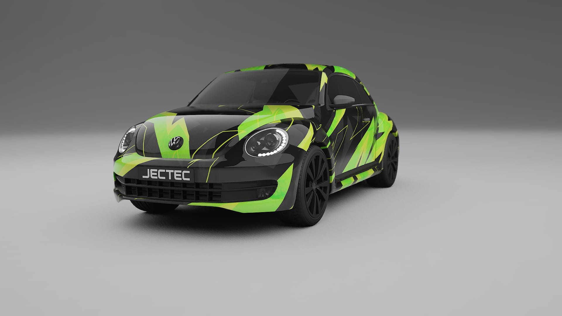 VW Beetle A5 prefacelift pre-LCI NINJA TURTLES – Designad Wrap PPF-sats i utskrivbar polyuretanfilm