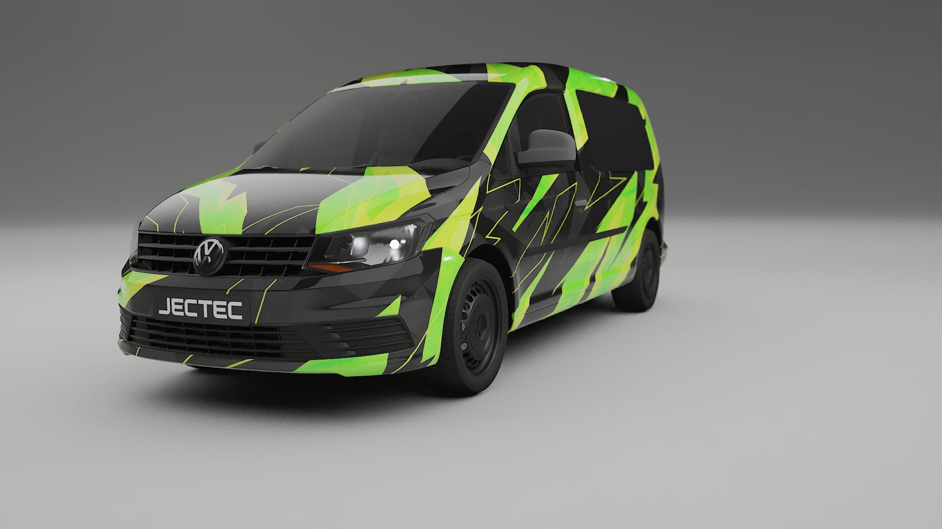 VW Caddy Maxi SB NINJA TURTLES – Designad Wrap PPF-sats i utskrivbar polyuretanfilm