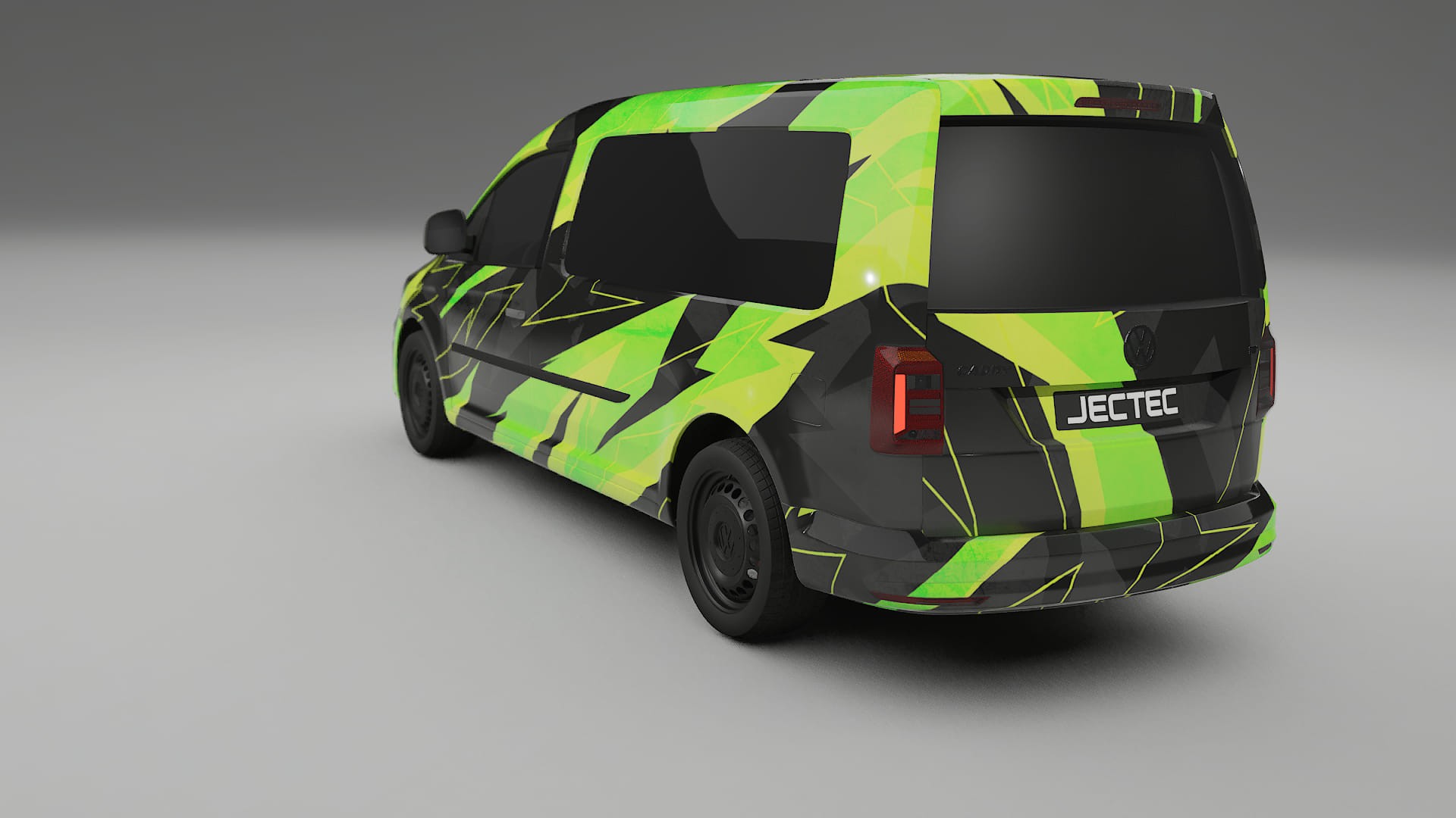 VW Caddy Maxi SB NINJA TURTLES – Designad Wrap PPF-sats i utskrivbar polyuretanfilm
