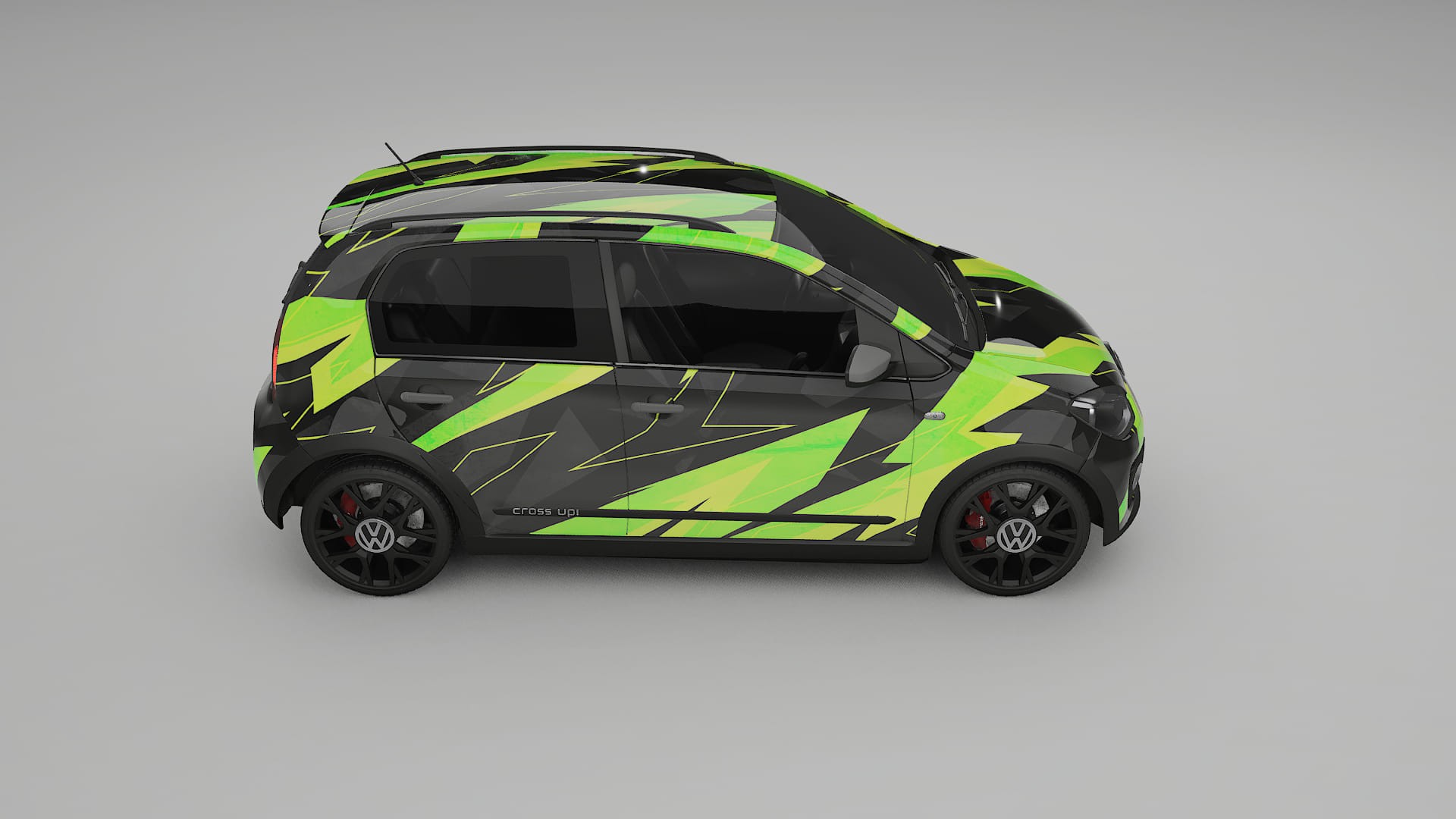VW Cross Up NINJA TURTLES – Designad Wrap PPF-sats i utskrivbar polyuretanfilm