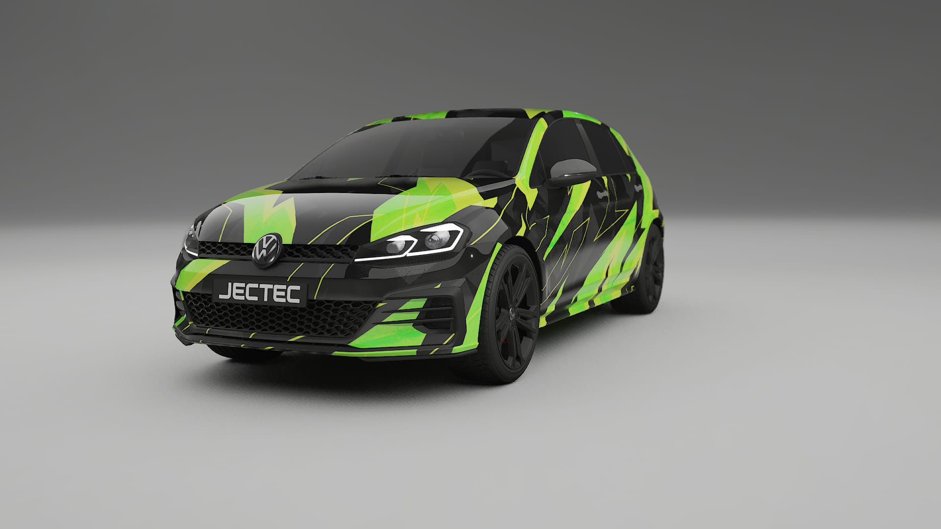 VW Golf Mk7 NINJA TURTLES – Designad Wrap PPF-sats i utskrivbar polyuretanfilm