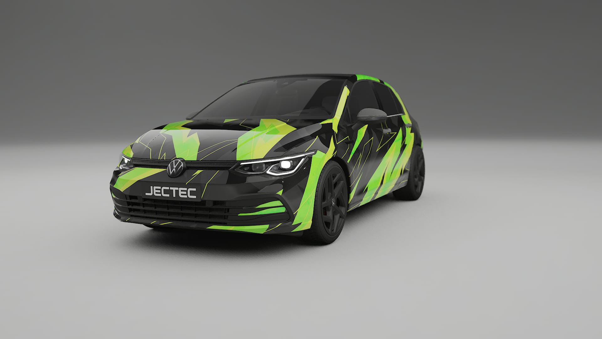 VW Golf Mk8 NINJA TURTLES – Designad Wrap PPF-sats i utskrivbar polyuretanfilm