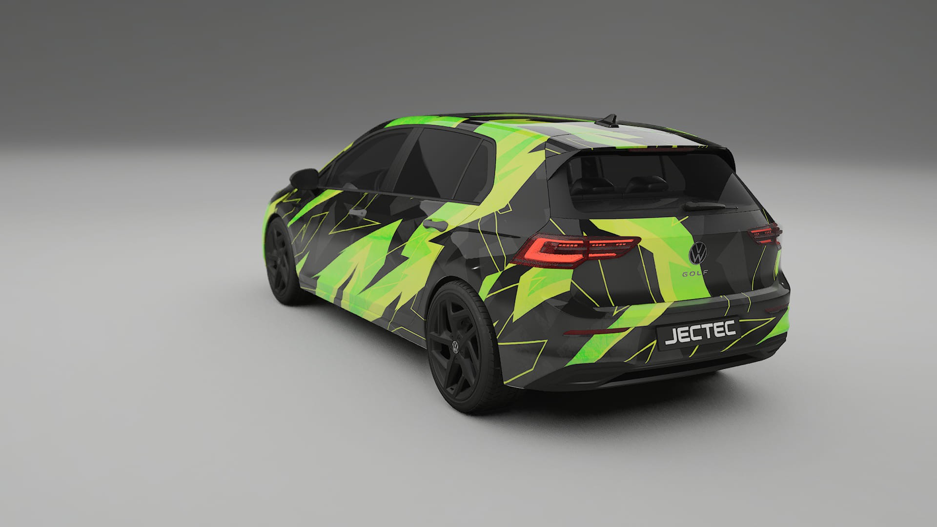 VW Golf Mk8 NINJA TURTLES – Designad Wrap PPF-sats i utskrivbar polyuretanfilm