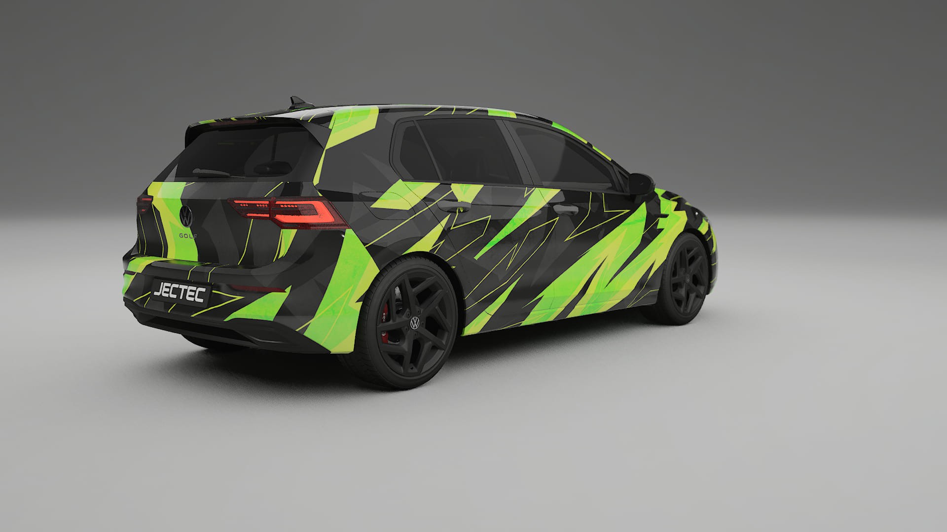 VW Golf Mk8 NINJA TURTLES – Designad Wrap PPF-sats i utskrivbar polyuretanfilm