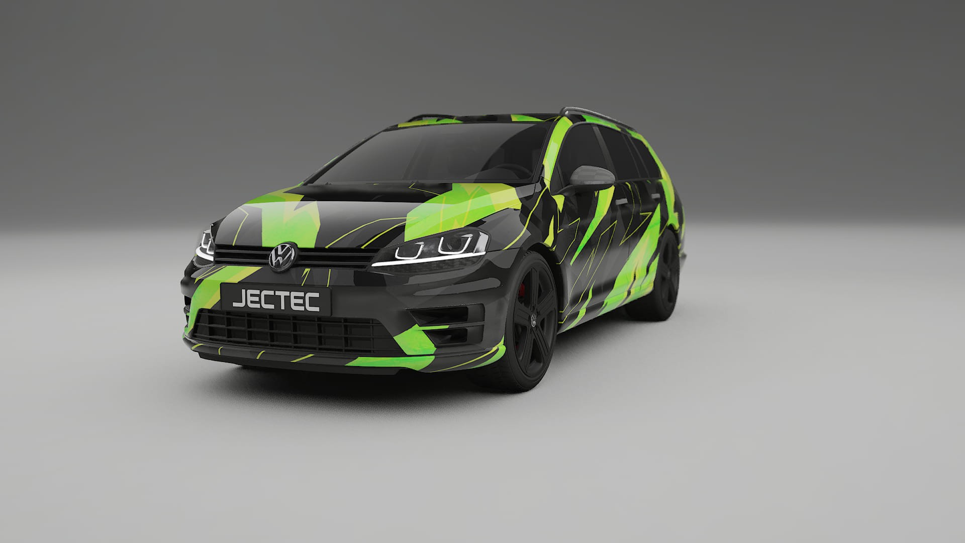 VW Golf Variant Mk7 NINJA TURTLES – Designad Wrap PPF-sats i utskrivbar polyuretanfilm