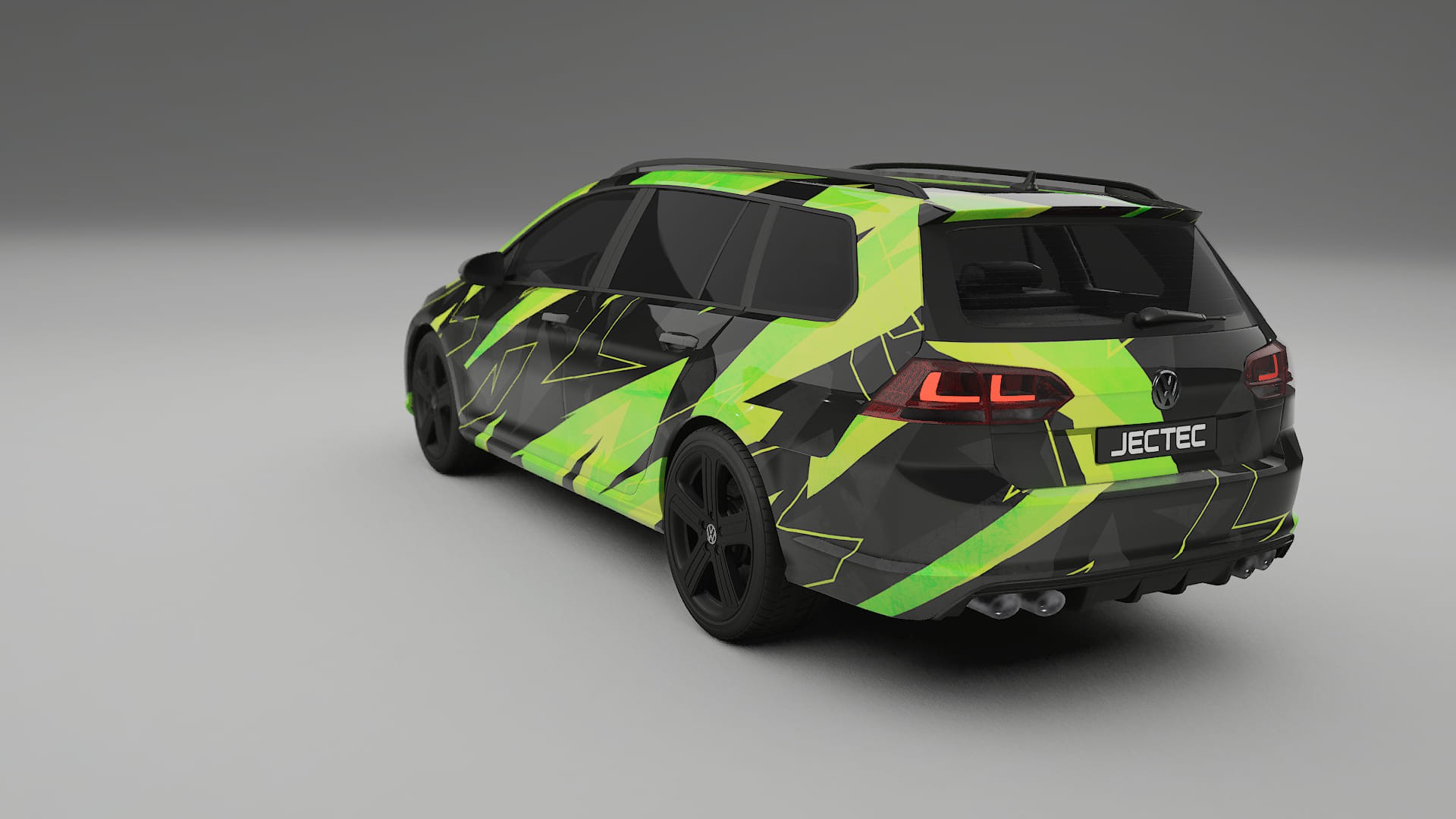 VW Golf Variant Mk7 NINJA TURTLES – Designad Wrap PPF-sats i utskrivbar polyuretanfilm