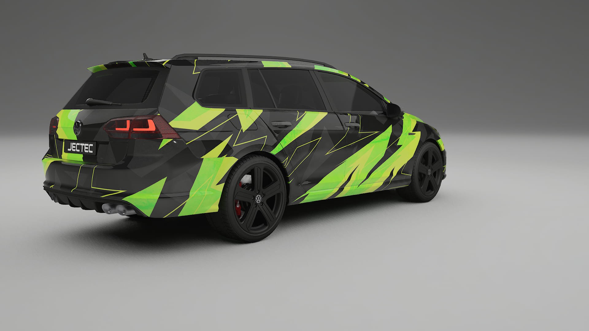 VW Golf Variant Mk7 NINJA TURTLES – Designad Wrap PPF-sats i utskrivbar polyuretanfilm