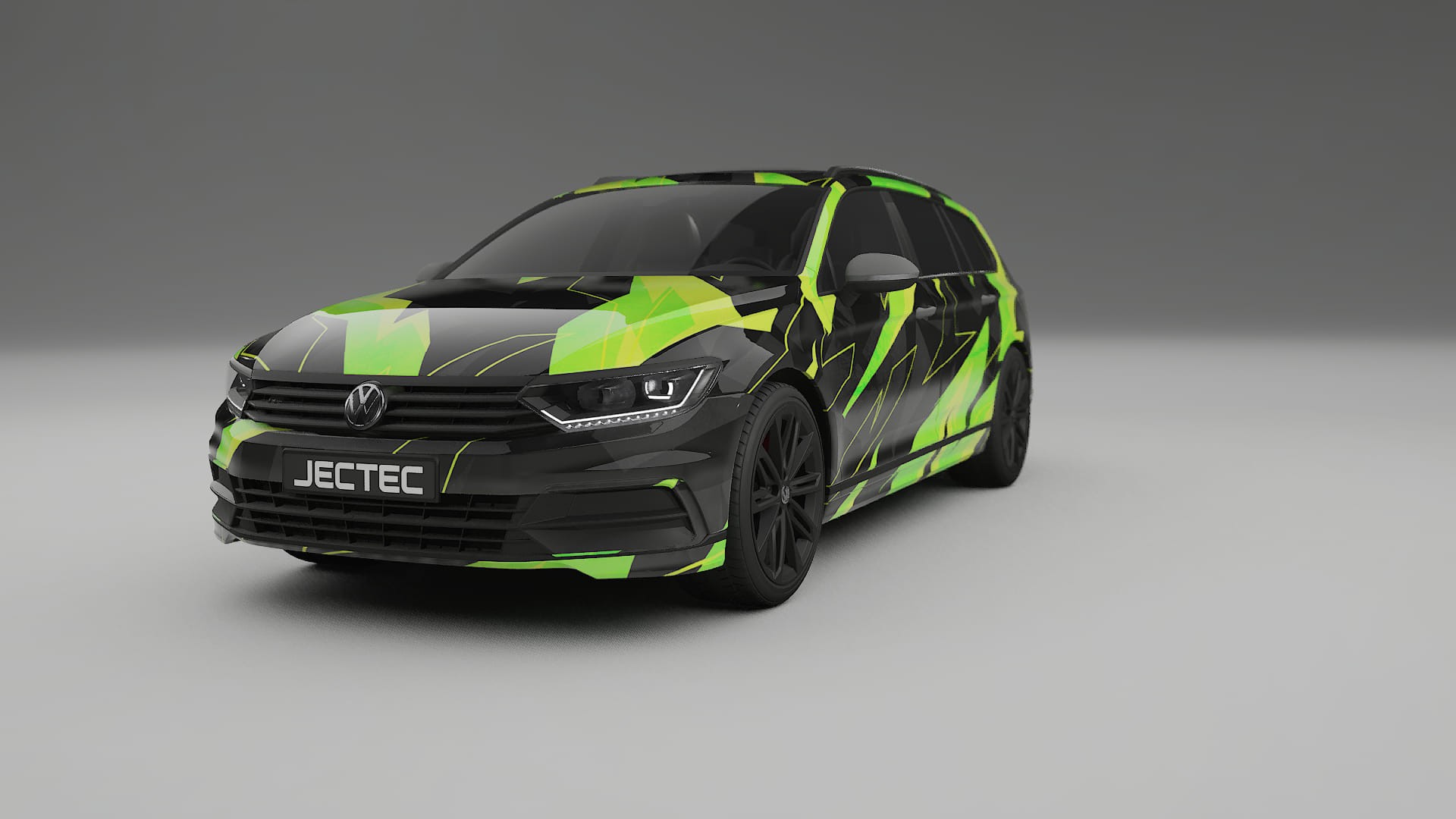 VW Passat VariantR B8 NINJA TURTLES – Designad Wrap PPF-sats i utskrivbar polyuretanfilm