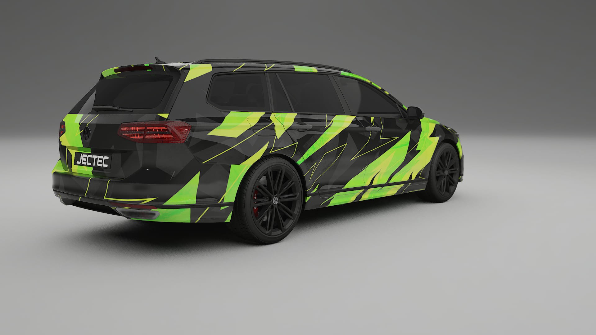 VW Passat VariantR B8 NINJA TURTLES – Designad Wrap PPF-sats i utskrivbar polyuretanfilm