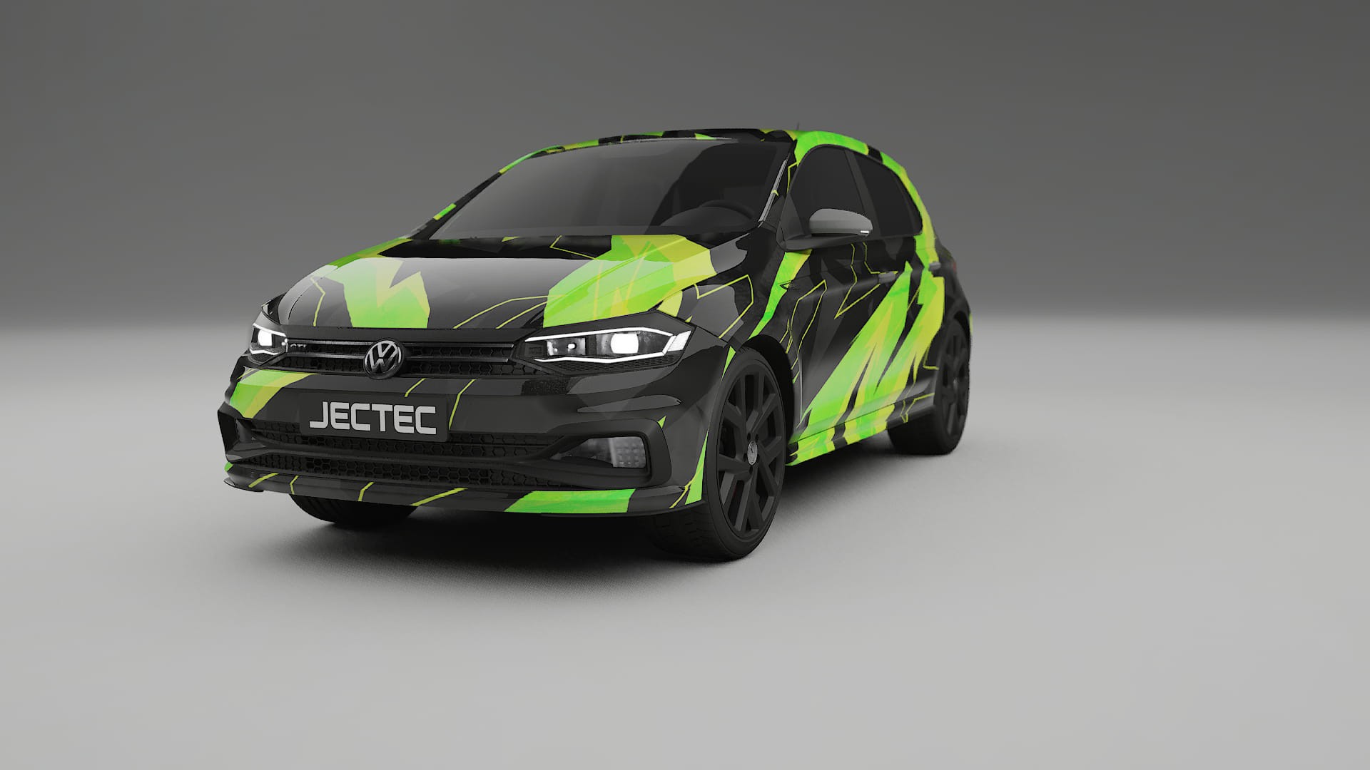 VW Polo GTI VI NINJA TURTLES – Designad Wrap PPF-sats i utskrivbar polyuretanfilm