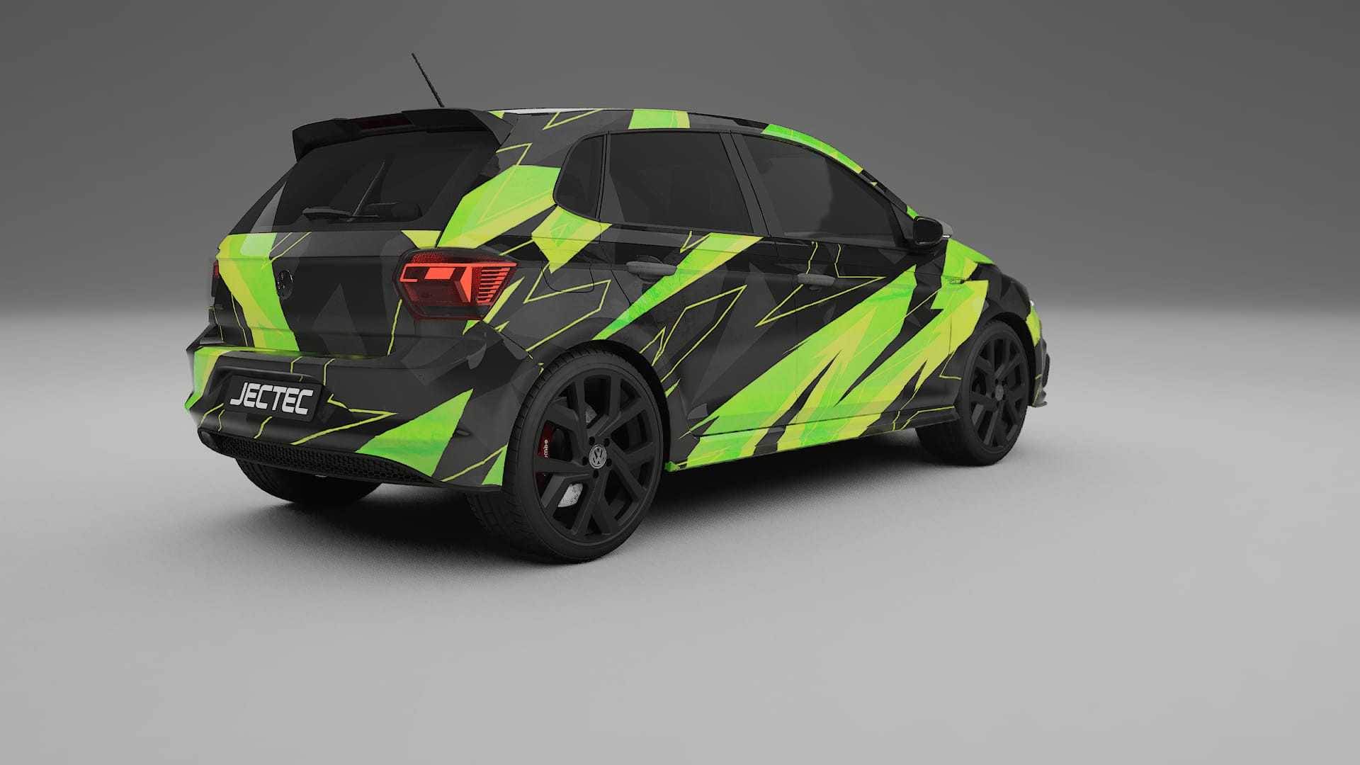 VW Polo GTI VI NINJA TURTLES – Designad Wrap PPF-sats i utskrivbar polyuretanfilm