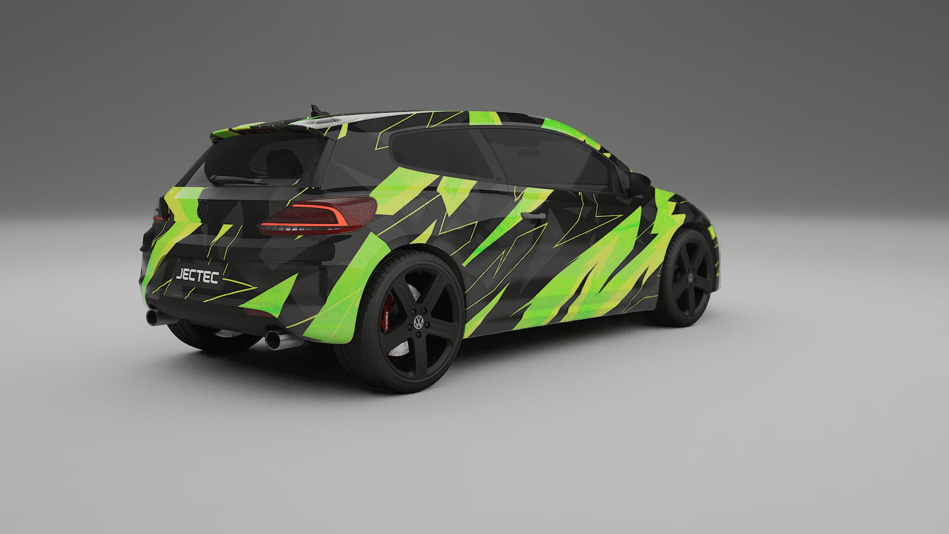VW Scirocco R III NINJA TURTLES – Designad Wrap PPF-sats i utskrivbar polyuretanfilm