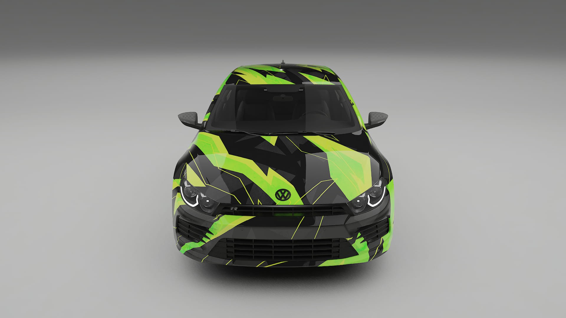 VW Scirocco R III NINJA TURTLES – Designad Wrap PPF-sats i utskrivbar polyuretanfilm