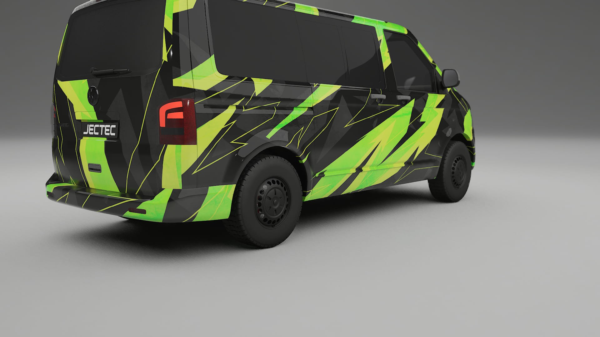 VW Transporter T5 Caravelle NINJA TURTLES – Designad Wrap PPF-sats i utskrivbar polyuretanfilm