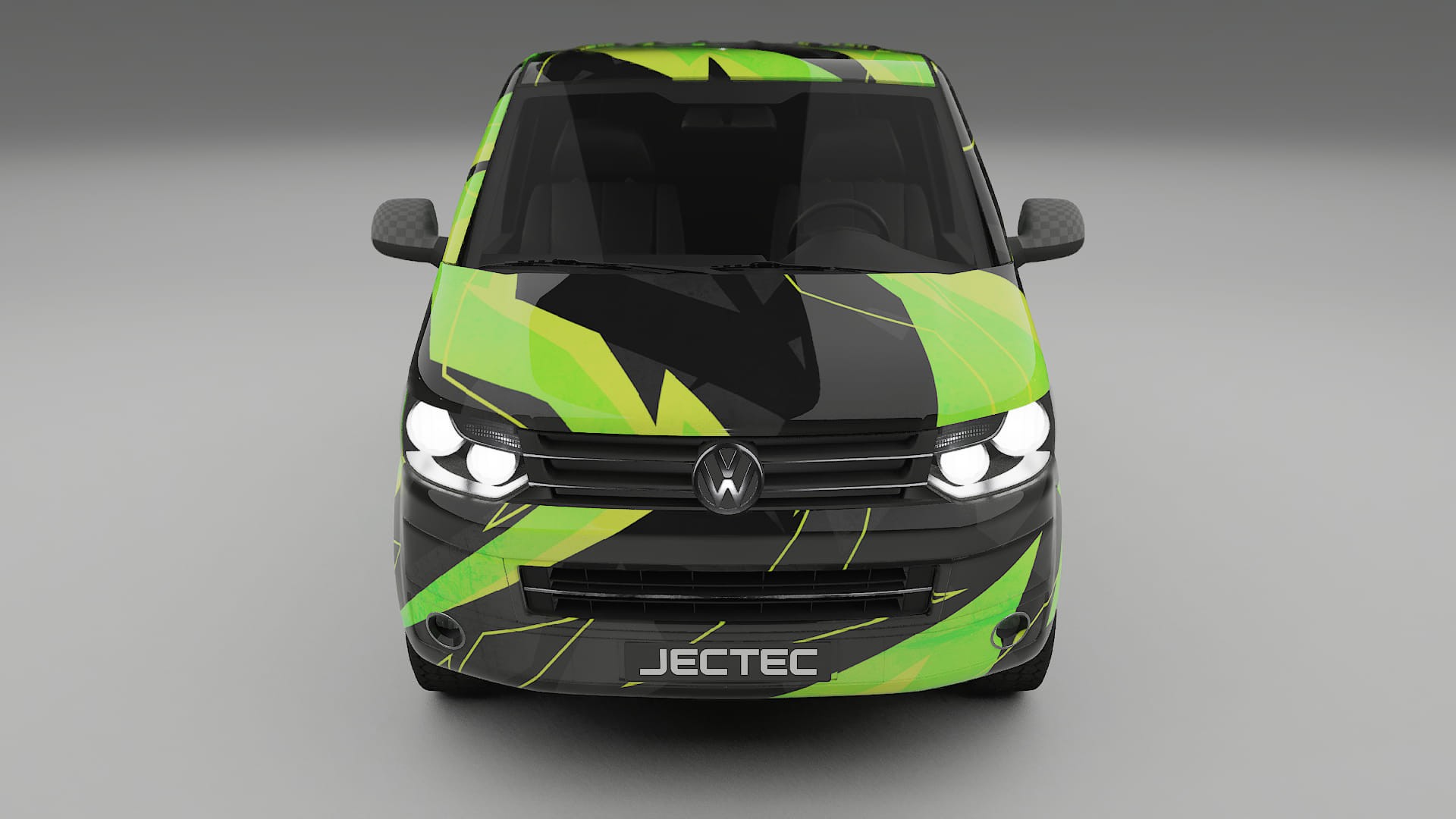 VW Transporter T5 Caravelle NINJA TURTLES – Designad Wrap PPF-sats i utskrivbar polyuretanfilm