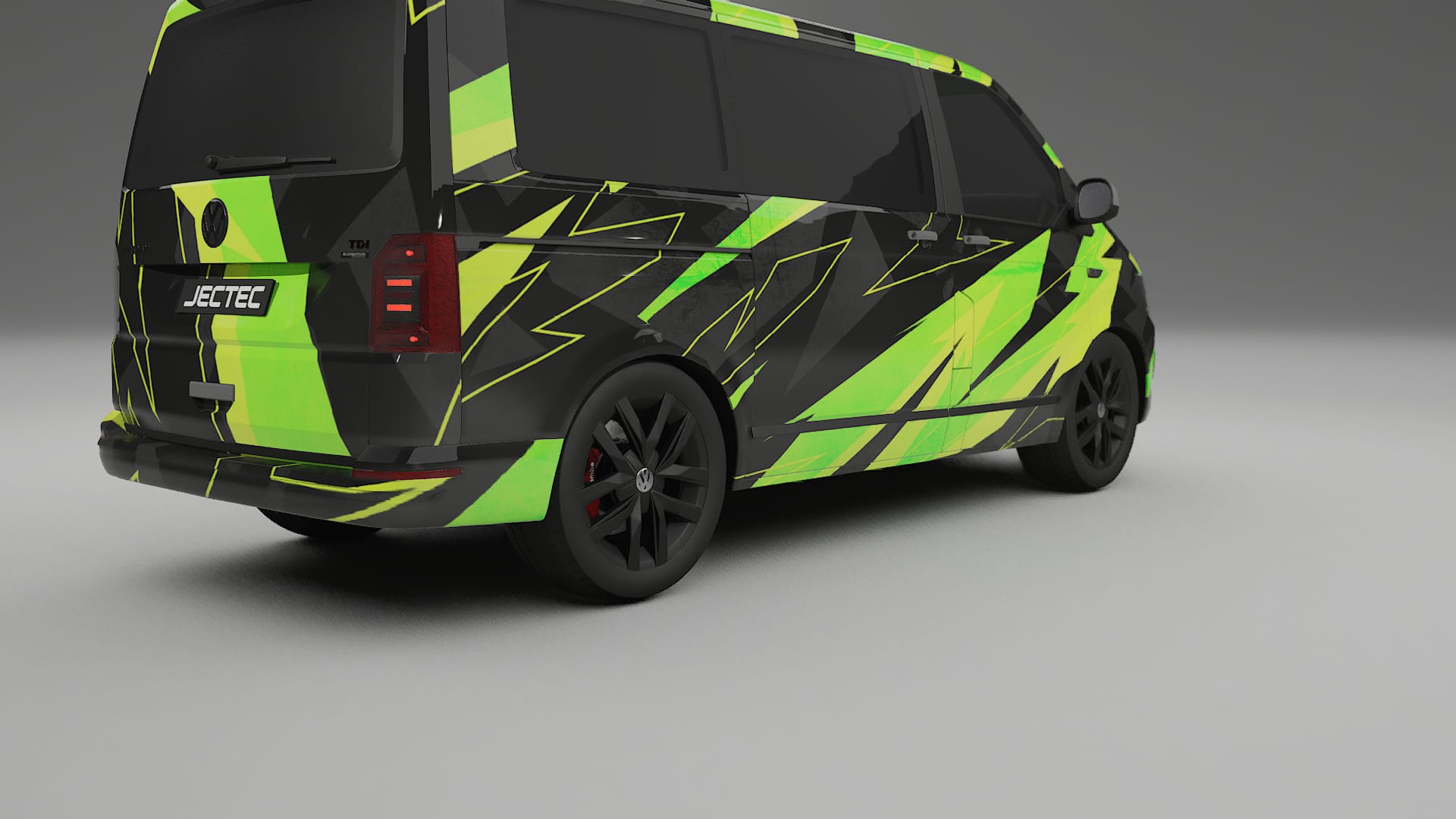 VW Transporter T6 Multivan NINJA TURTLES – Designad Wrap PPF-sats i utskrivbar polyuretanfilm